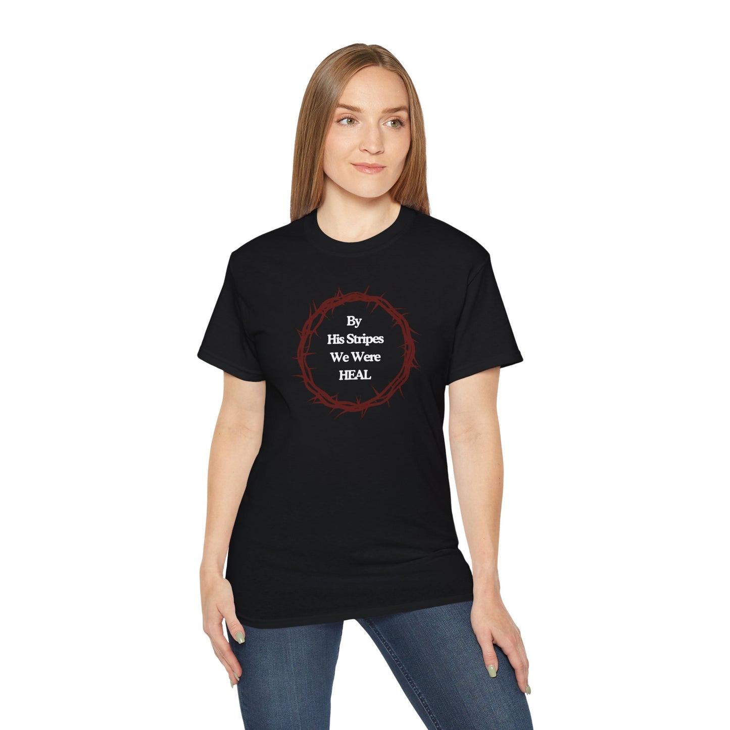 We're Heal - Unisex Ultra Cotton Tee: By His Stripes We Were Heal