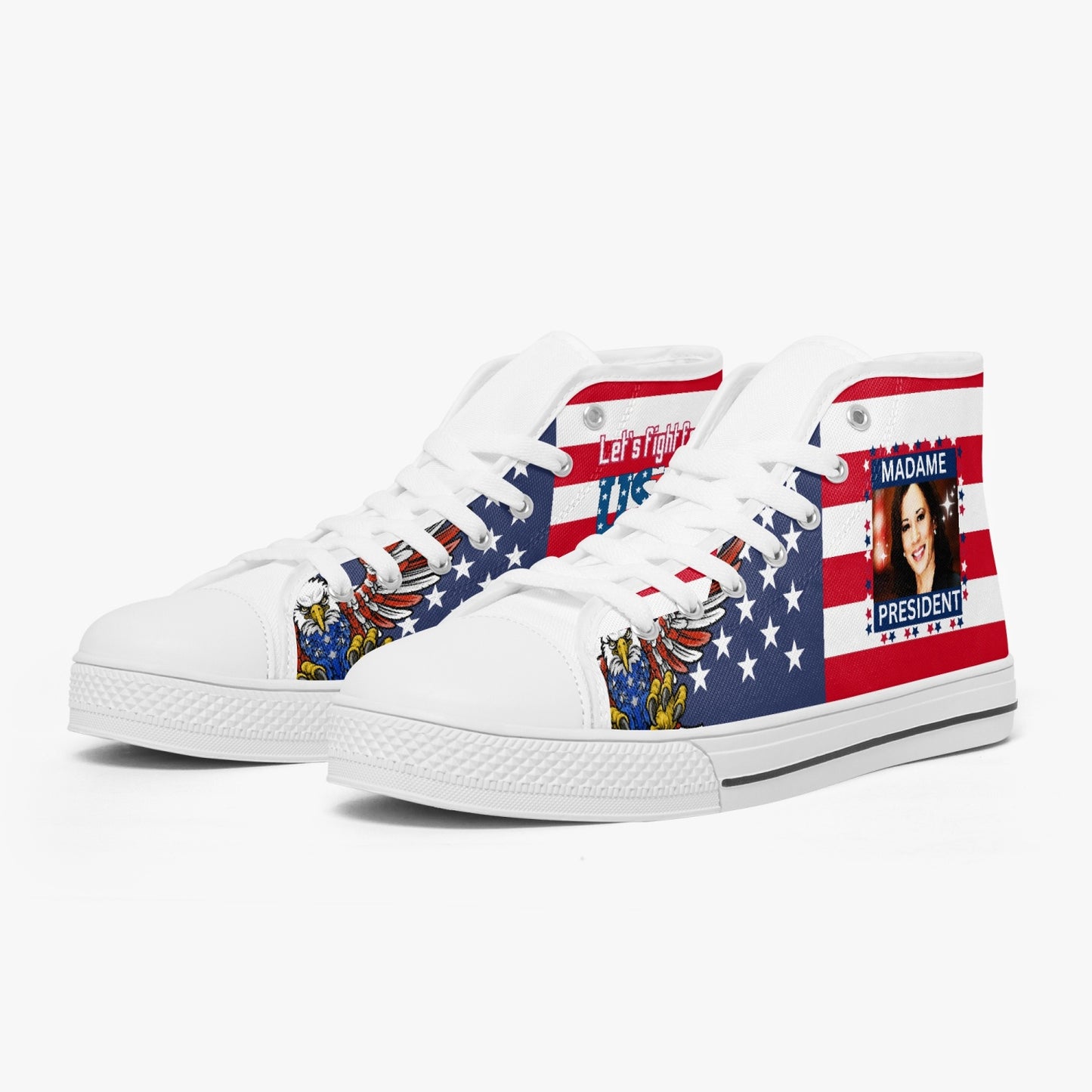 Madame President High-Top Canvas Shoes