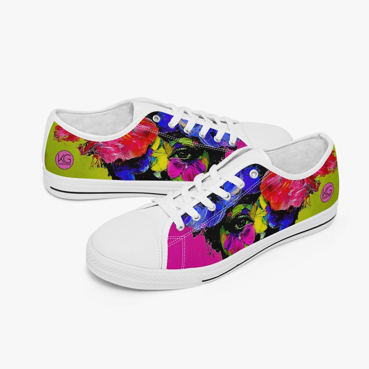 Lady Rose Pink Low Canvas Shoes