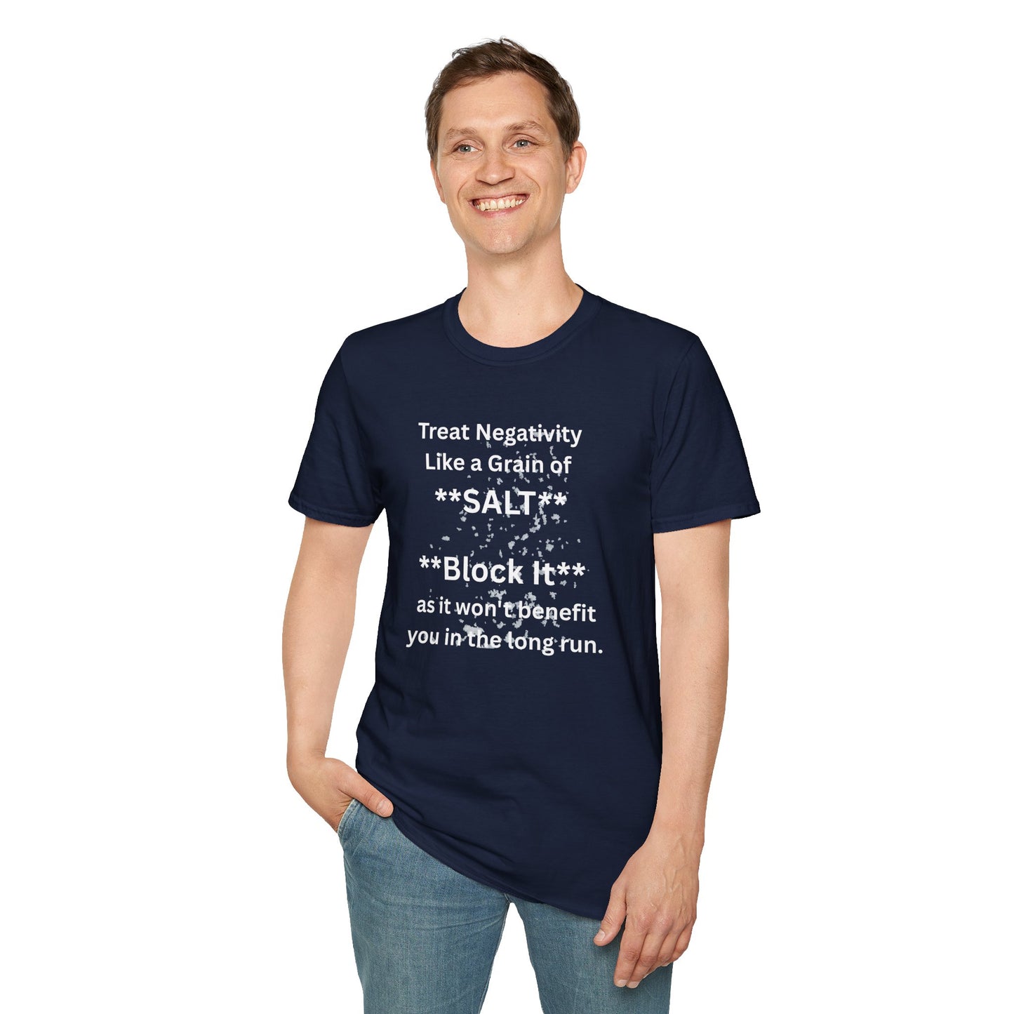Negativity Boundaries T-Shirt — "Treat Negativity Like a Grain of SALT" Motivational Tee
