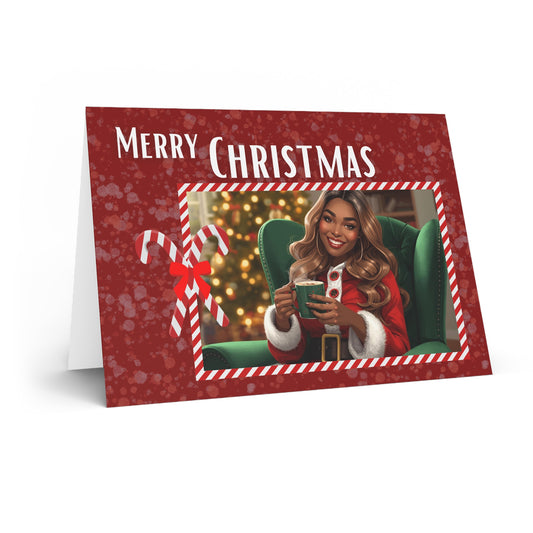 Merry Christmas Photo Greeting Card — Cozy Holiday Cheer Card