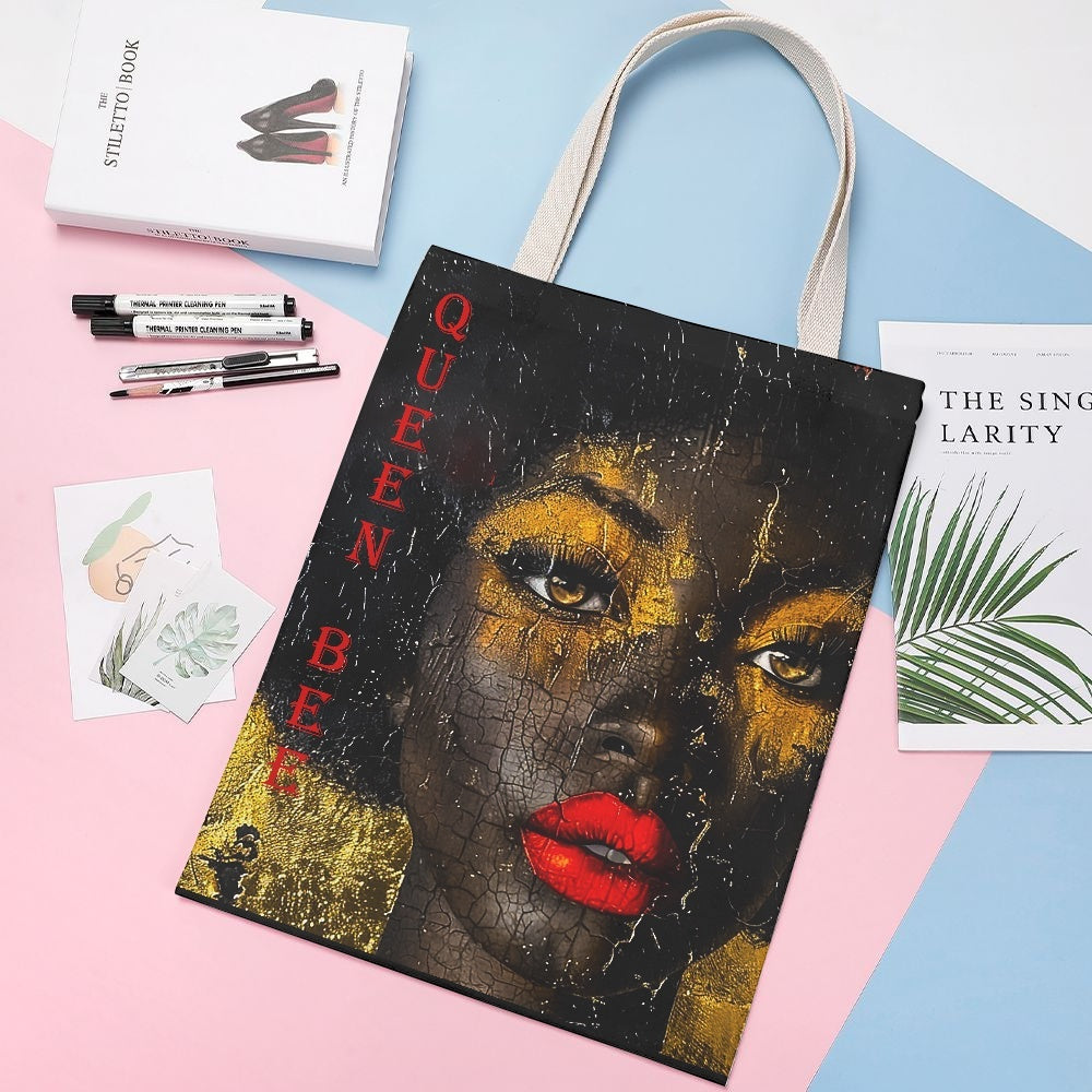 Queen Bee Canvas Tote Bag