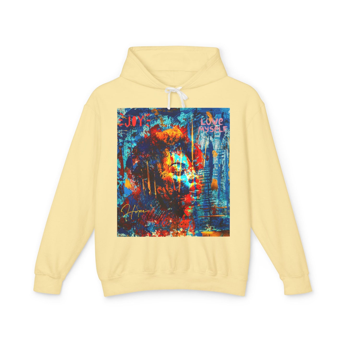 Self Love Unisex Lightweight Hooded Sweatshirt