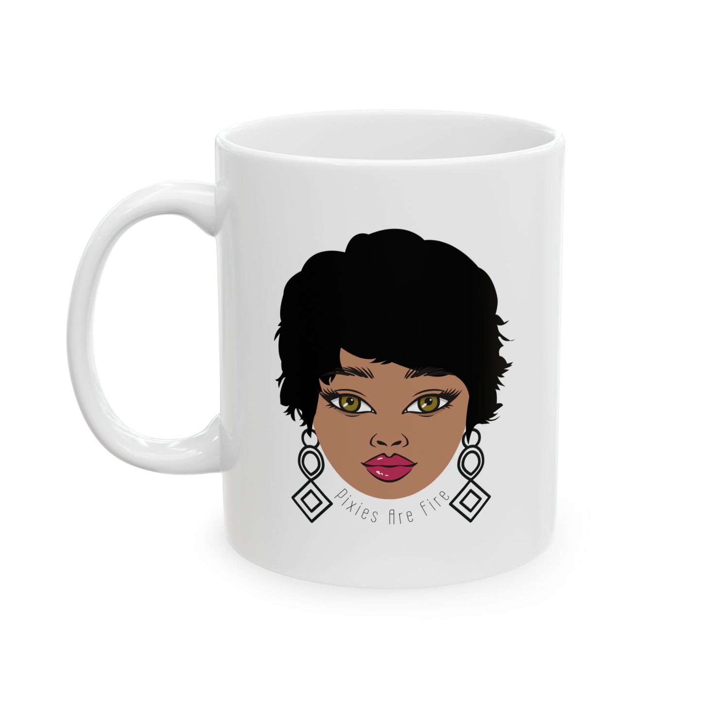 Pixie Ceramic Mug, Inspirational Coffee Cup, Gift for Women, Motivational Tea Mug, Unique Housewarming Present