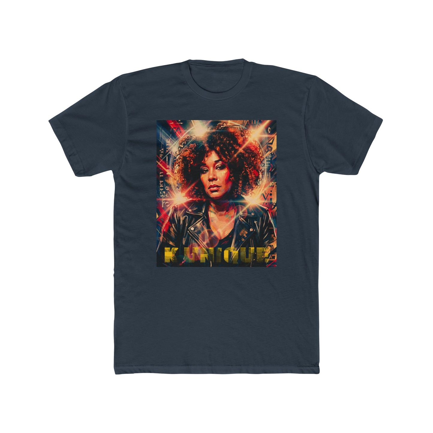 Retro Femme Portrait Tee — 'YouTube' Headphones Graphic Shirt