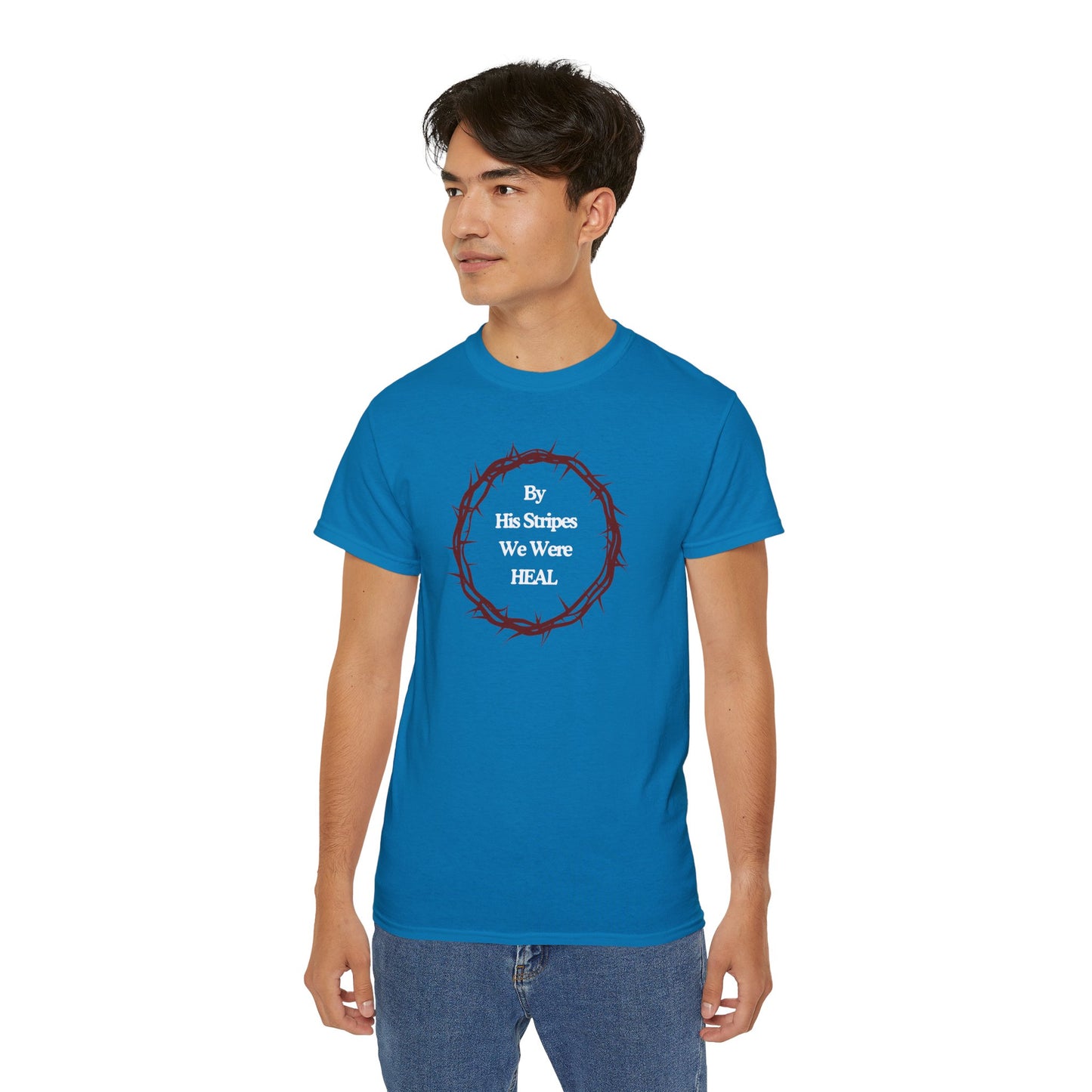 We're Heal - Unisex Ultra Cotton Tee: By His Stripes We Were Heal