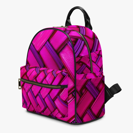 Pink Haven PU Backpack