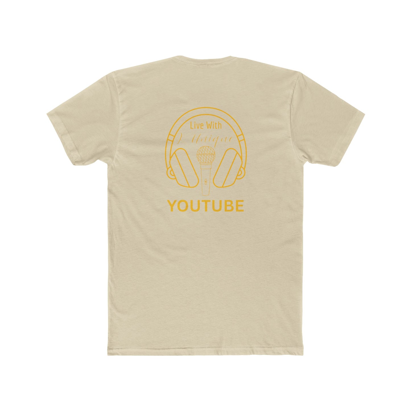 Retro Femme Portrait Tee — 'YouTube' Headphones Graphic Shirt