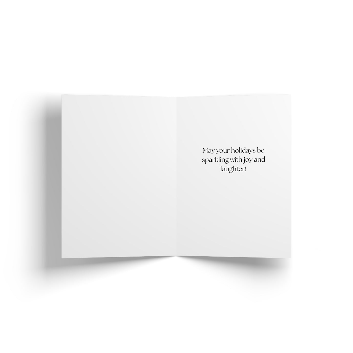 Merry Christmas Greeting Card — Festive Couple Holiday Card
