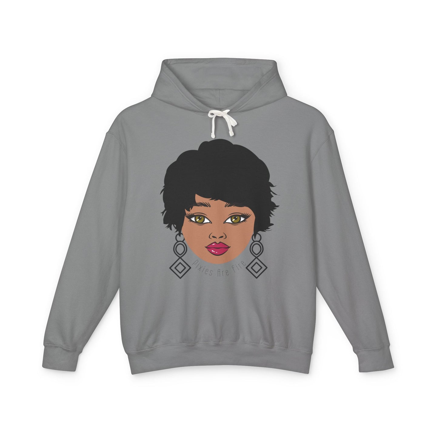 Pixie's Are Fire  Artistic Unisex Lightweight Hooded Sweatshirt,