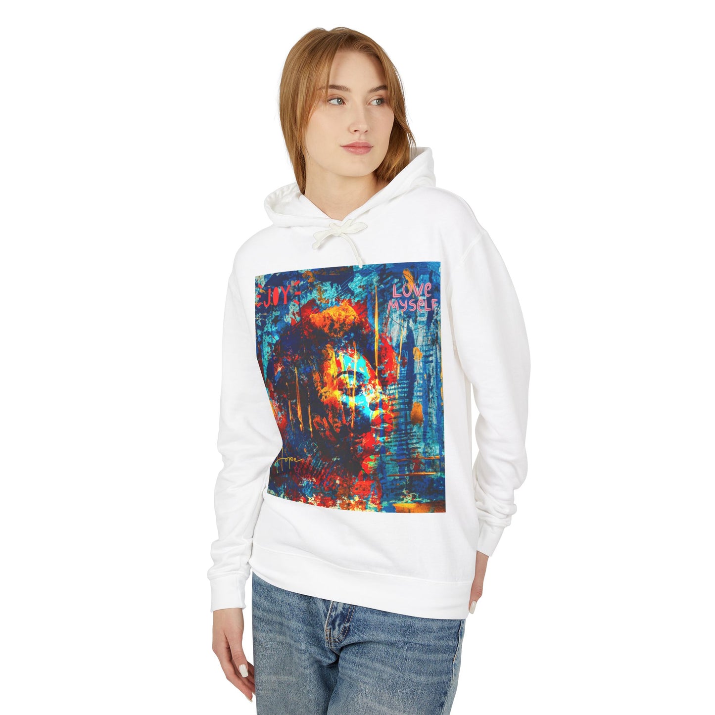 Self Love Unisex Lightweight Hooded Sweatshirt