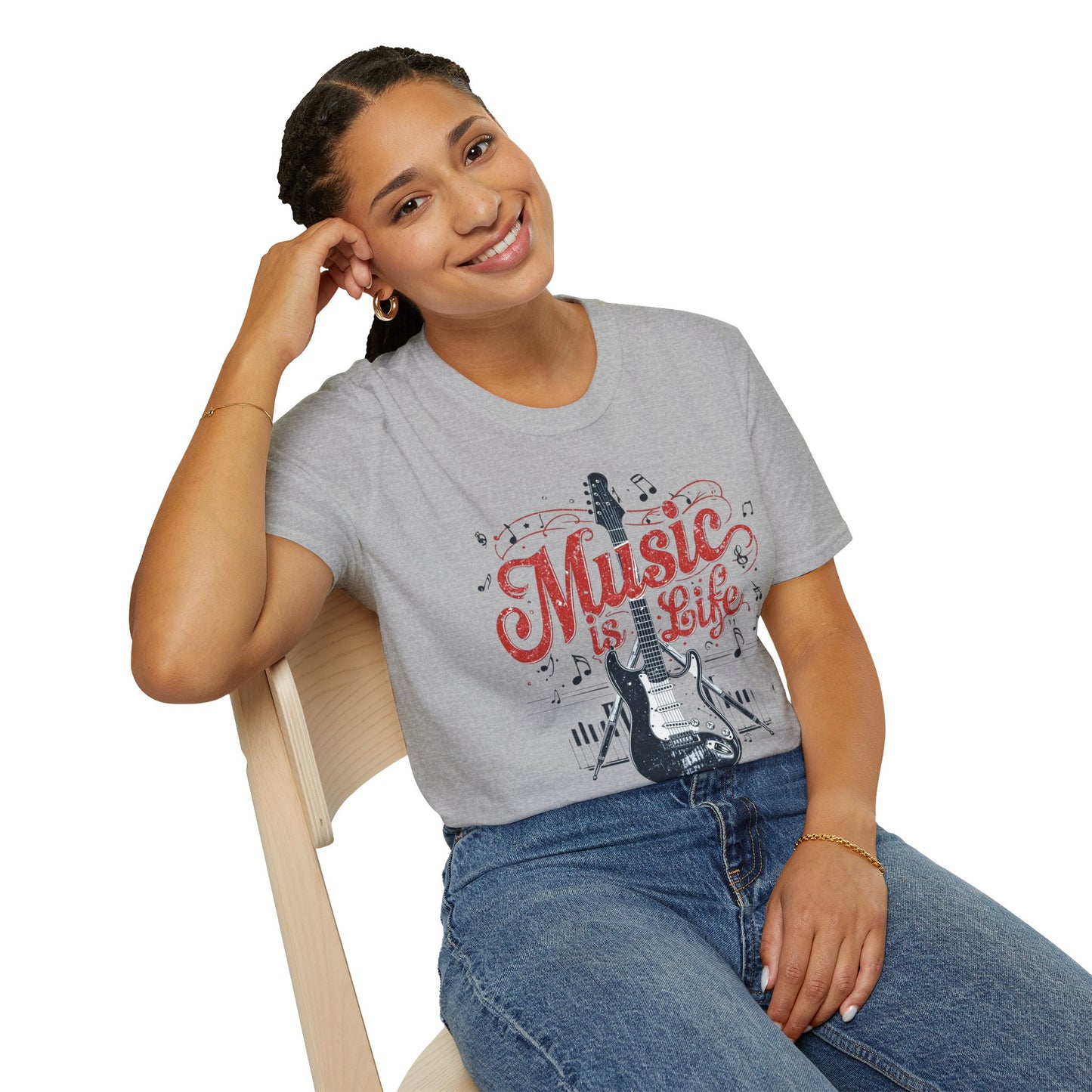 Music Is Life T-Shirt — Retro Musical Graphic Tee