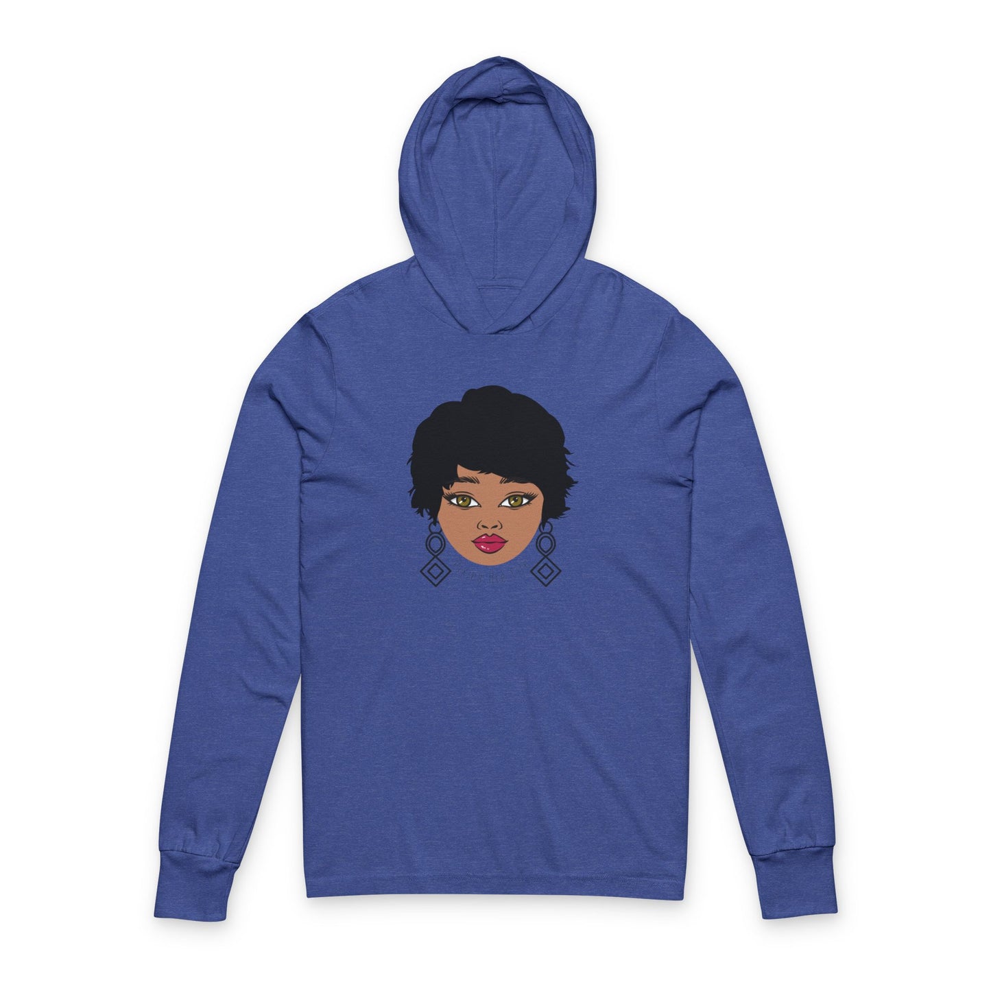 Pixie's Are Fire Graphic Long Sleeve Hoodie Tee,