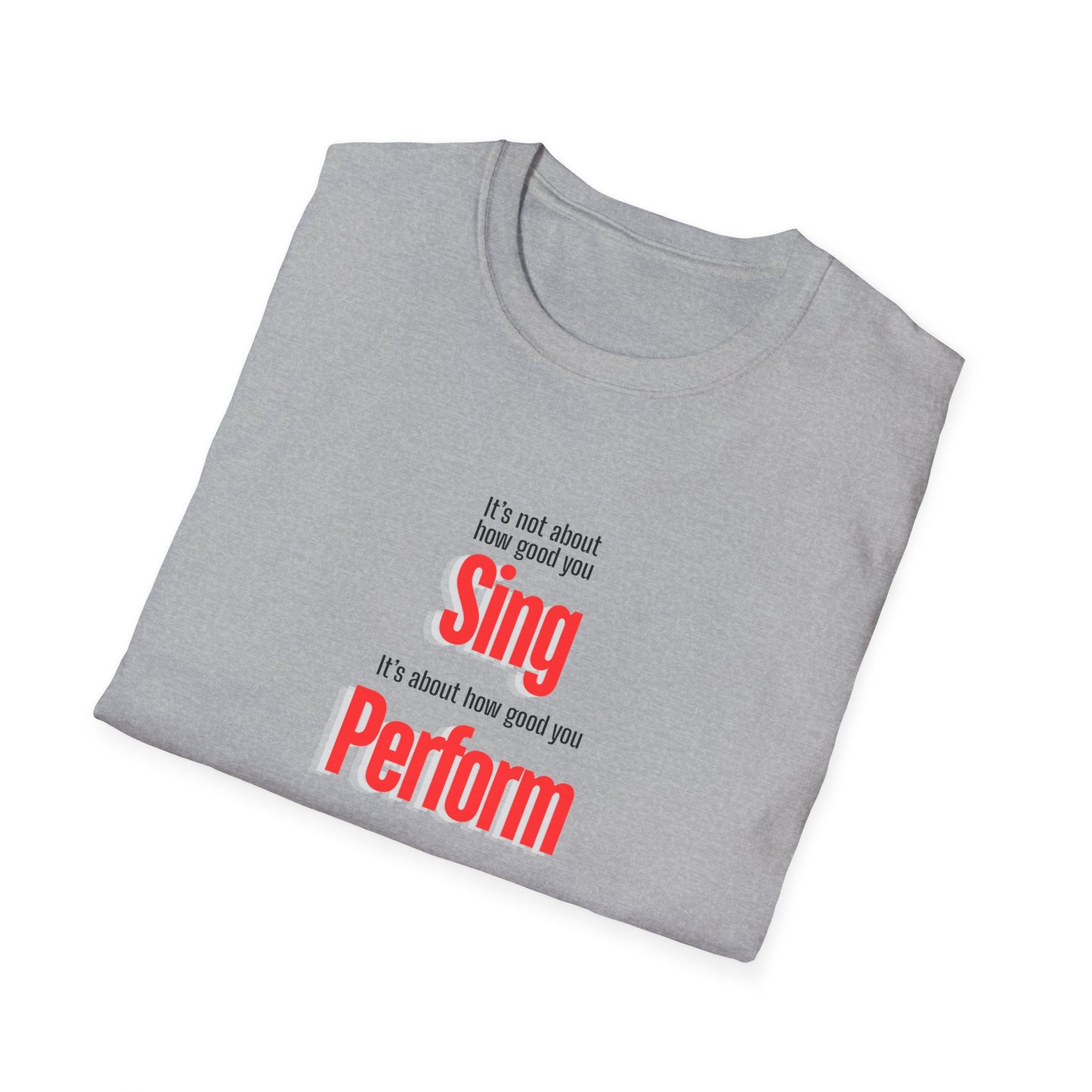 Performer Unisex Softstyle T-Shirt - Perfect for Singers, Musicians, Concerts, Gifts, Casual Wear