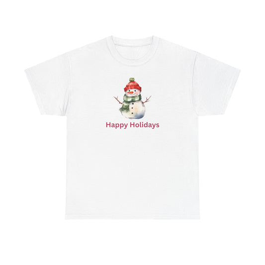 Happy Holidays Snowman Tee