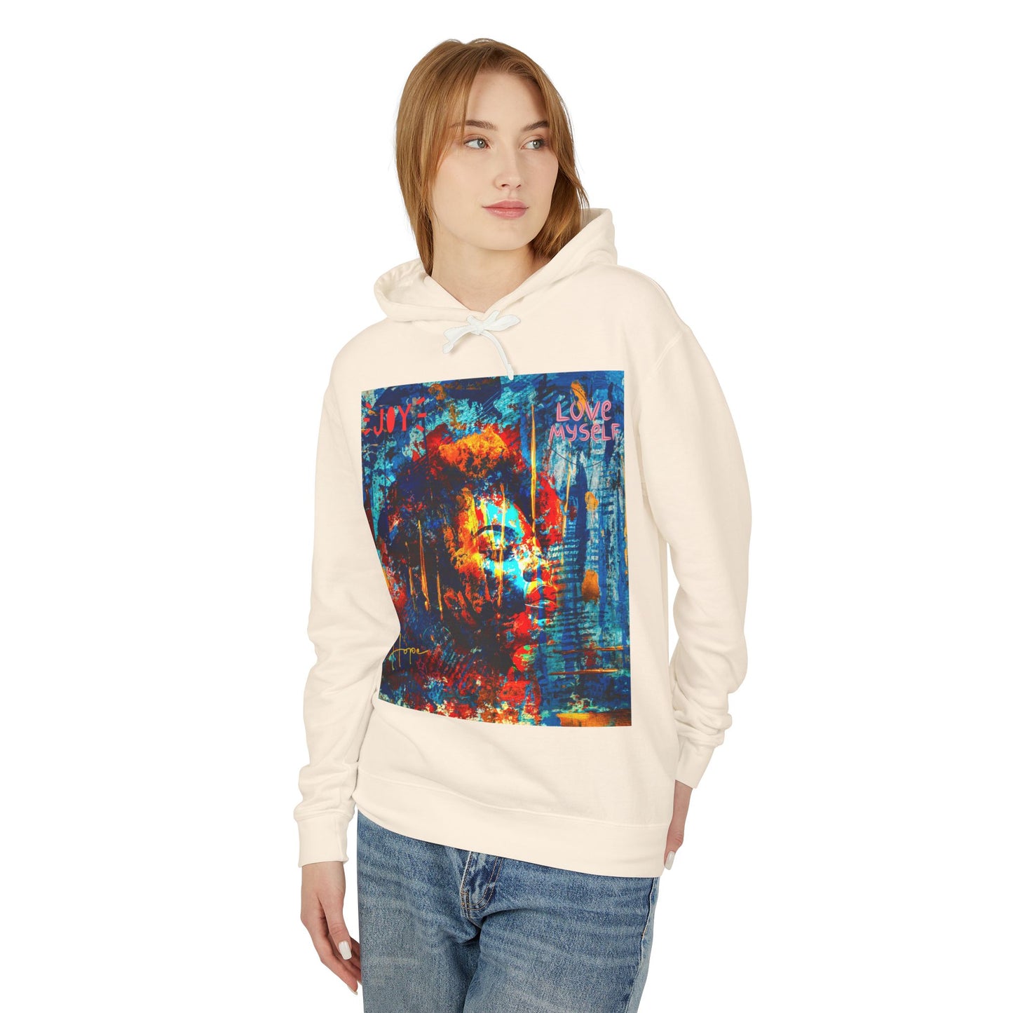 Self Love Unisex Lightweight Hooded Sweatshirt