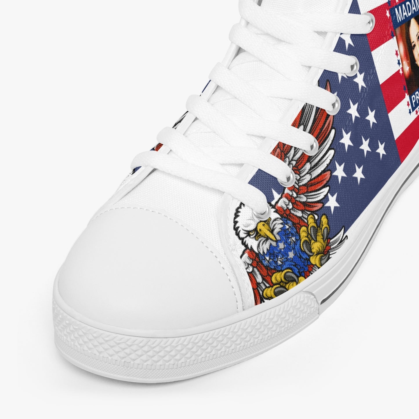 Madame President High-Top Canvas Shoes