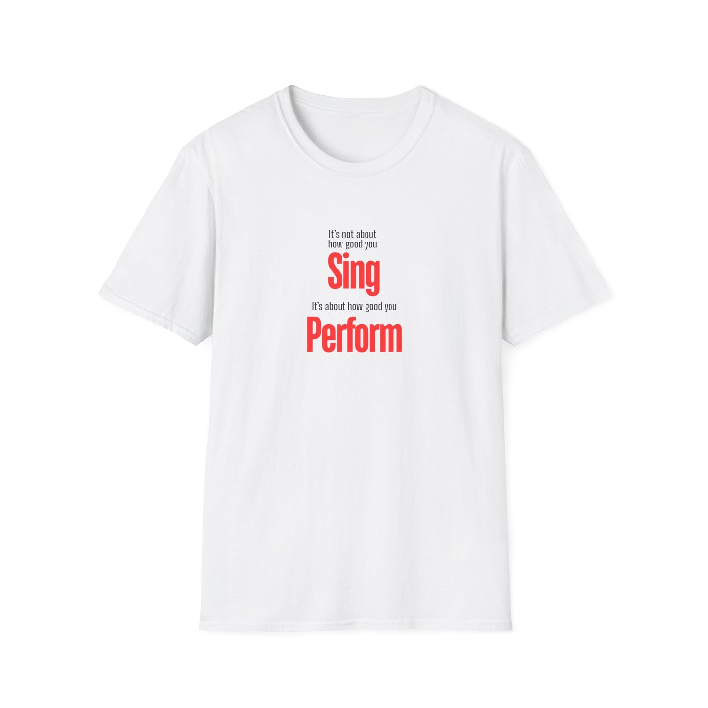 Performer Unisex Softstyle T-Shirt - Perfect for Singers, Musicians, Concerts, Gifts, Casual Wear