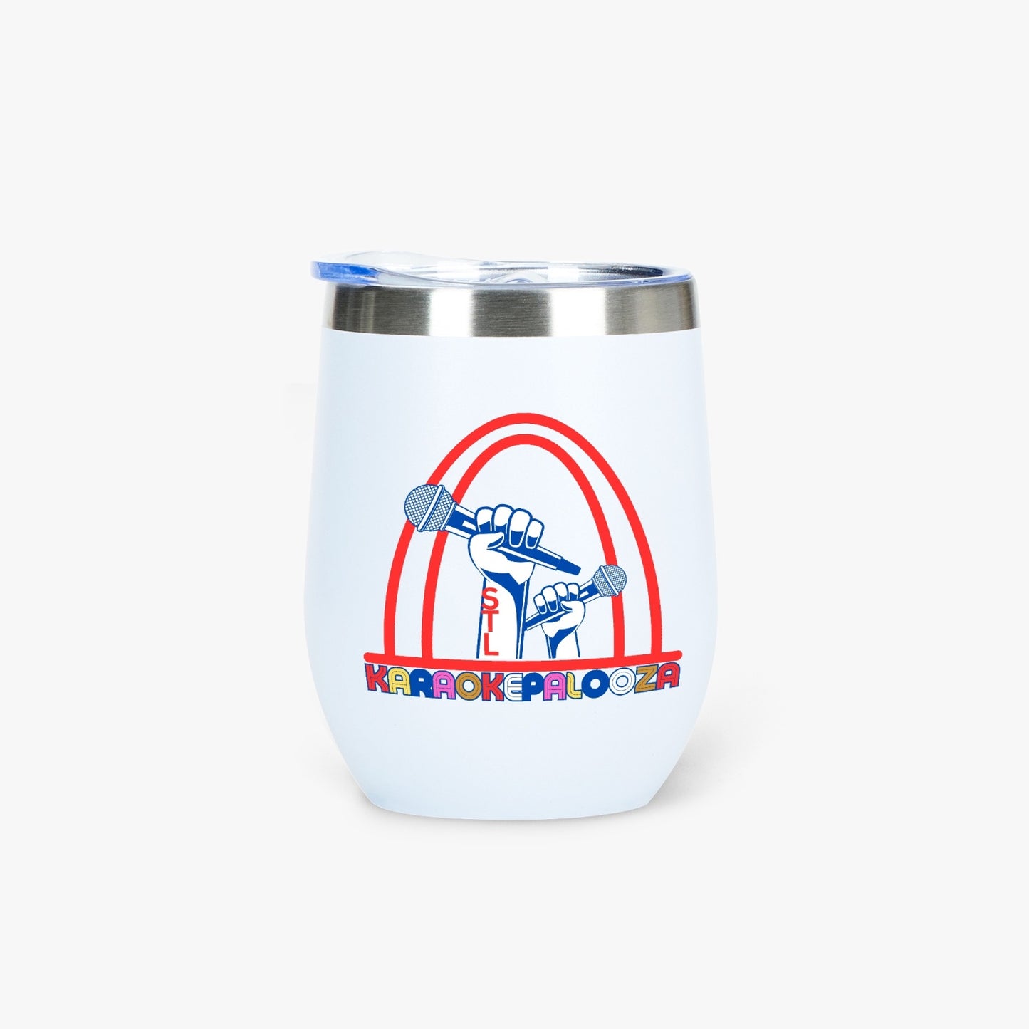 Karaokepalooza  Egg Shaped Insulated Wine Tumbler