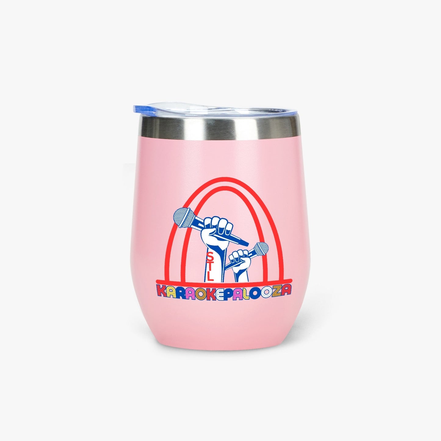 Karaokepalooza  Egg Shaped Insulated Wine Tumbler