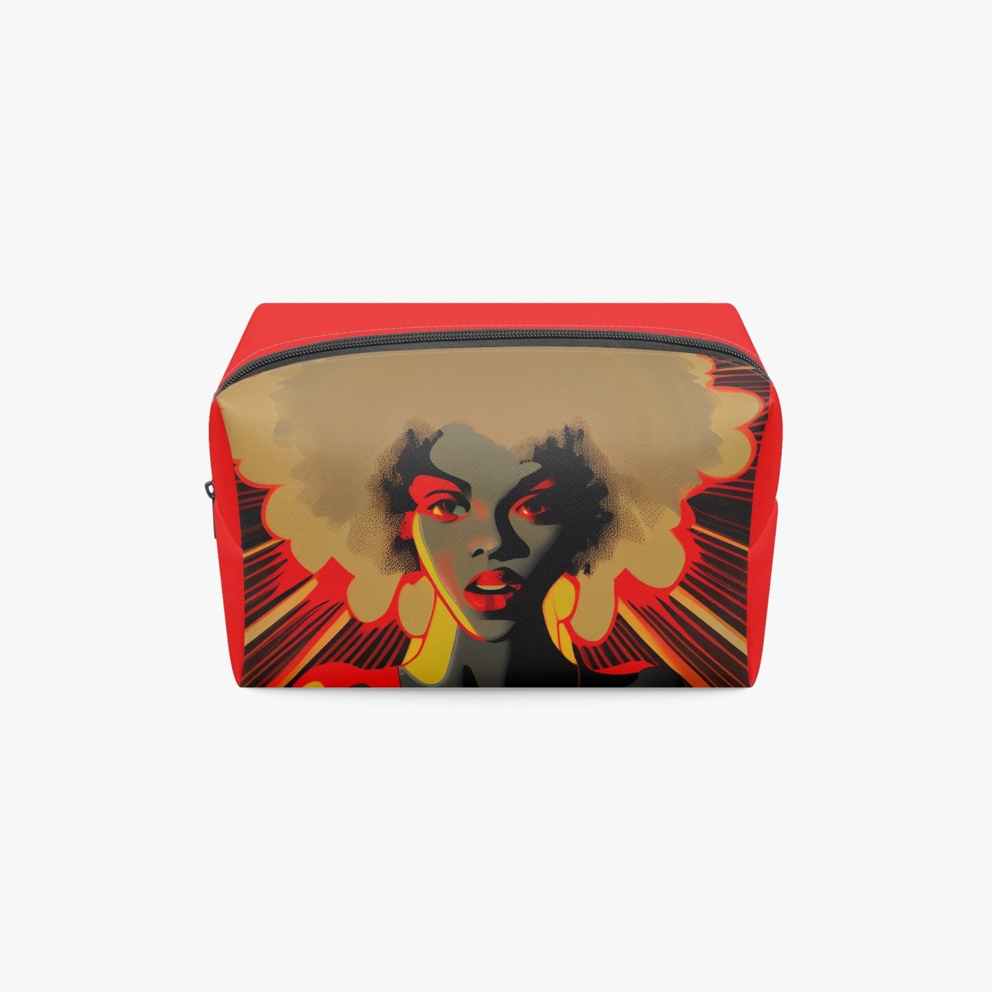 Psychedelic Woman Large Capacity Travel Makeup Bag