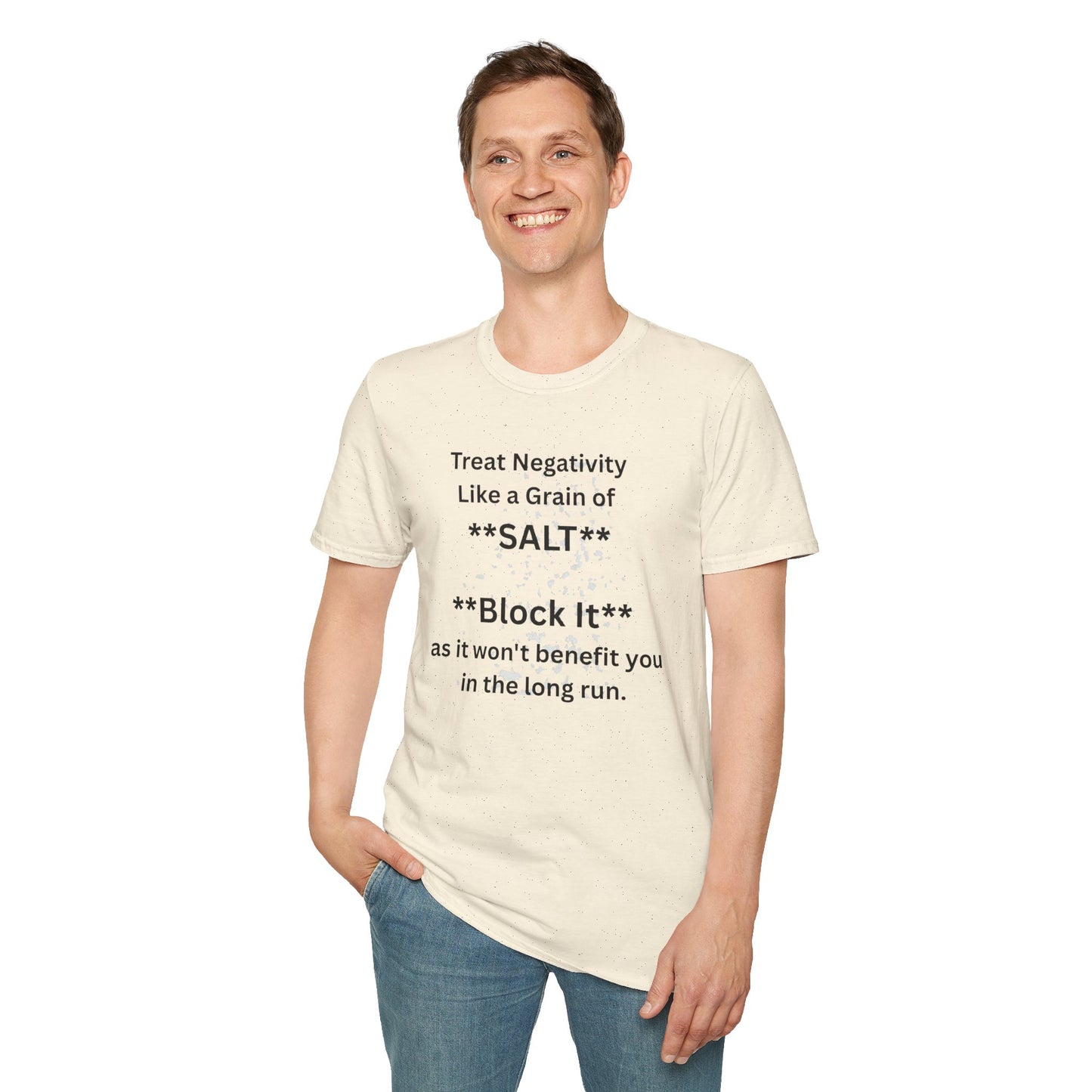 Negativity Boundaries T-Shirt — "Treat Negativity Like a Grain of SALT" Motivational Tee