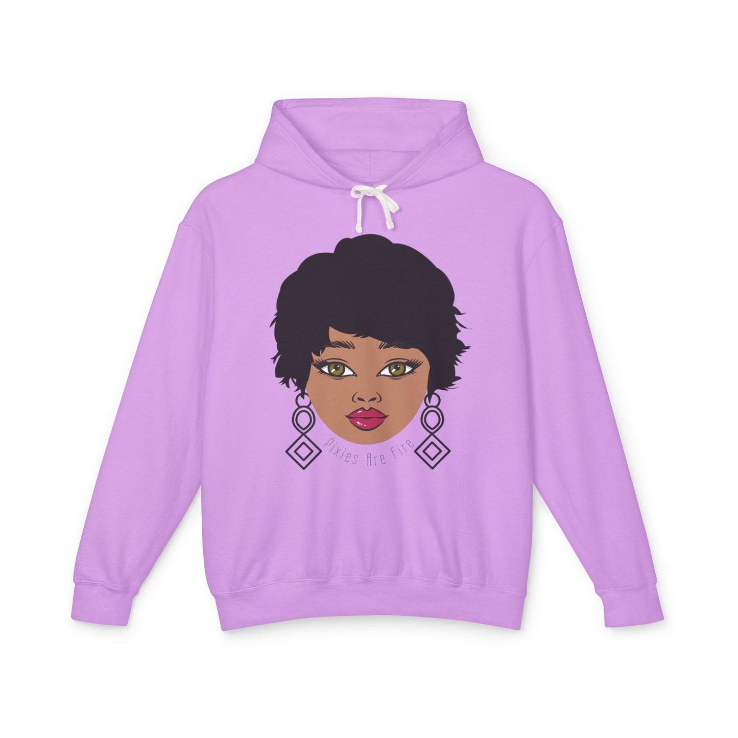 Pixie's Are Fire  Artistic Unisex Lightweight Hooded Sweatshirt,