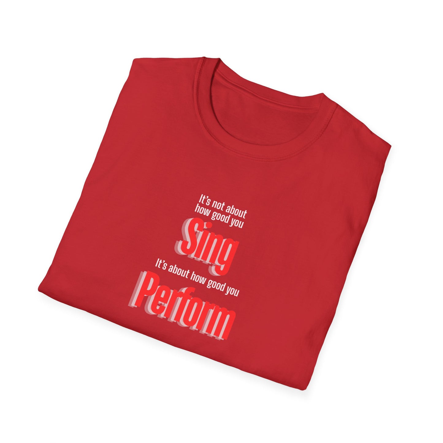 Performer Unisex Softstyle T-Shirt - Perfect for Singers, Musicians, Concerts, Gifts, Casual Wear