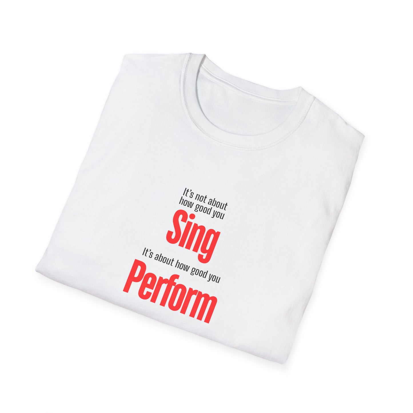 Performer Unisex Softstyle T-Shirt - Perfect for Singers, Musicians, Concerts, Gifts, Casual Wear