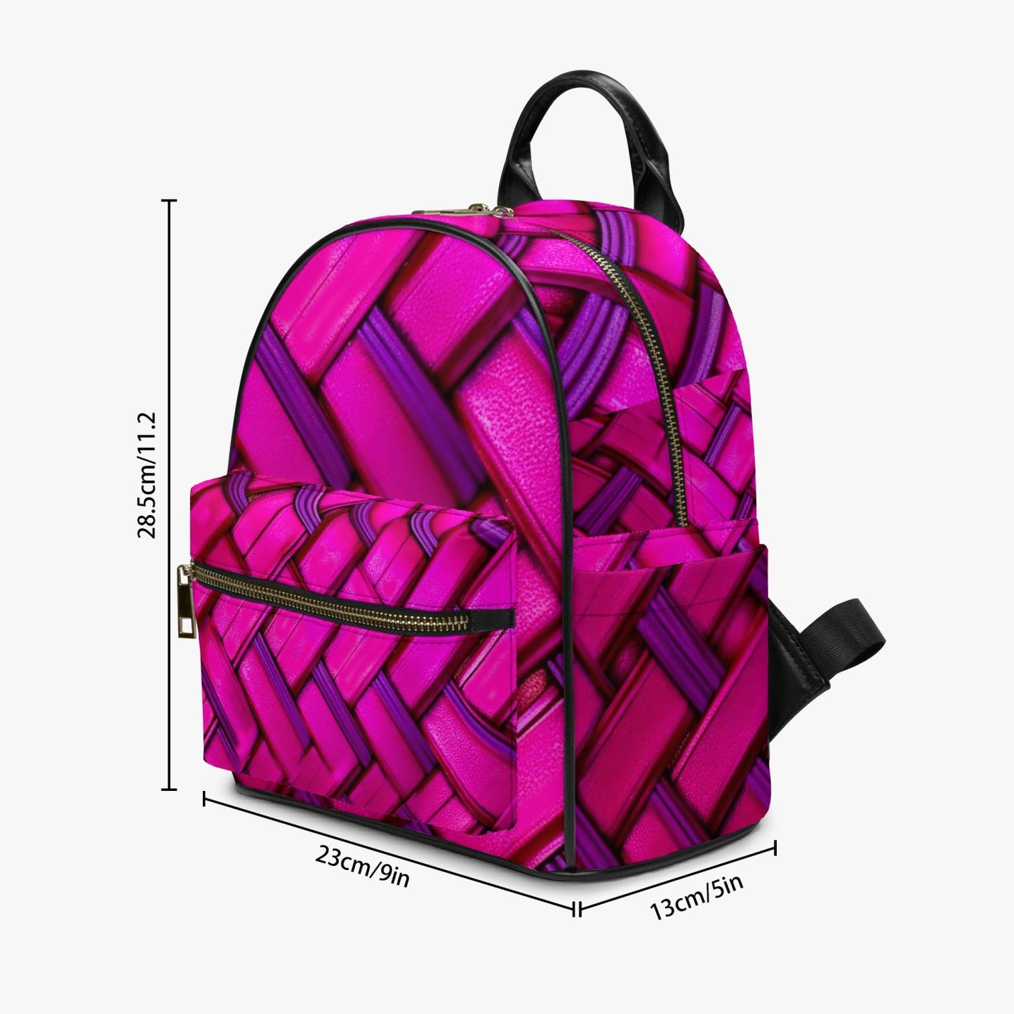 Pink Haven PU Backpack