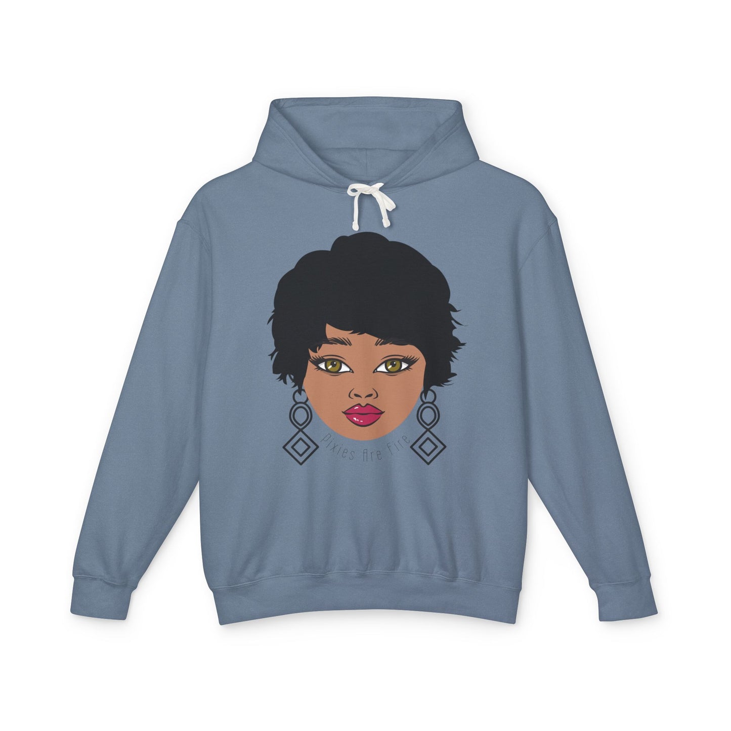 Pixie's Are Fire  Artistic Unisex Lightweight Hooded Sweatshirt,