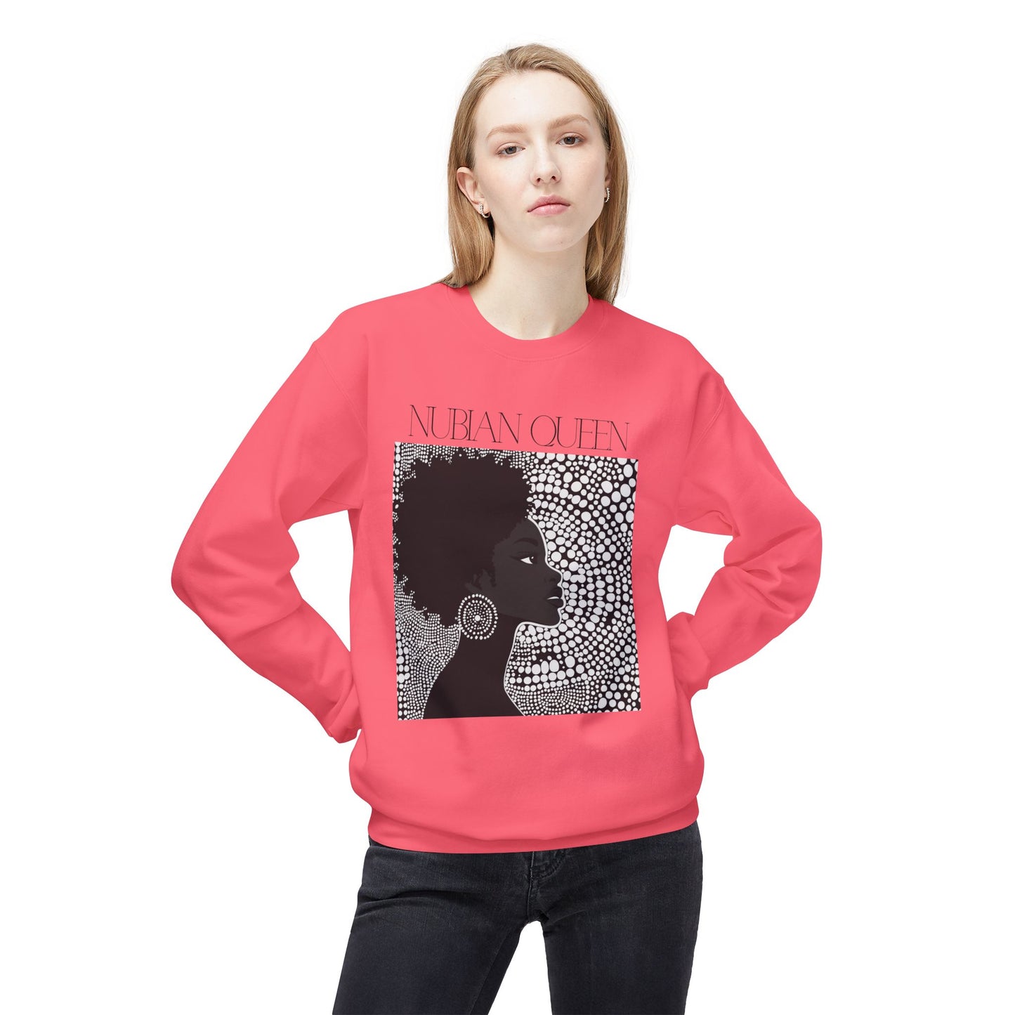 Nubian Midweight Softstyle Fleece Crewneck Sweatshirt