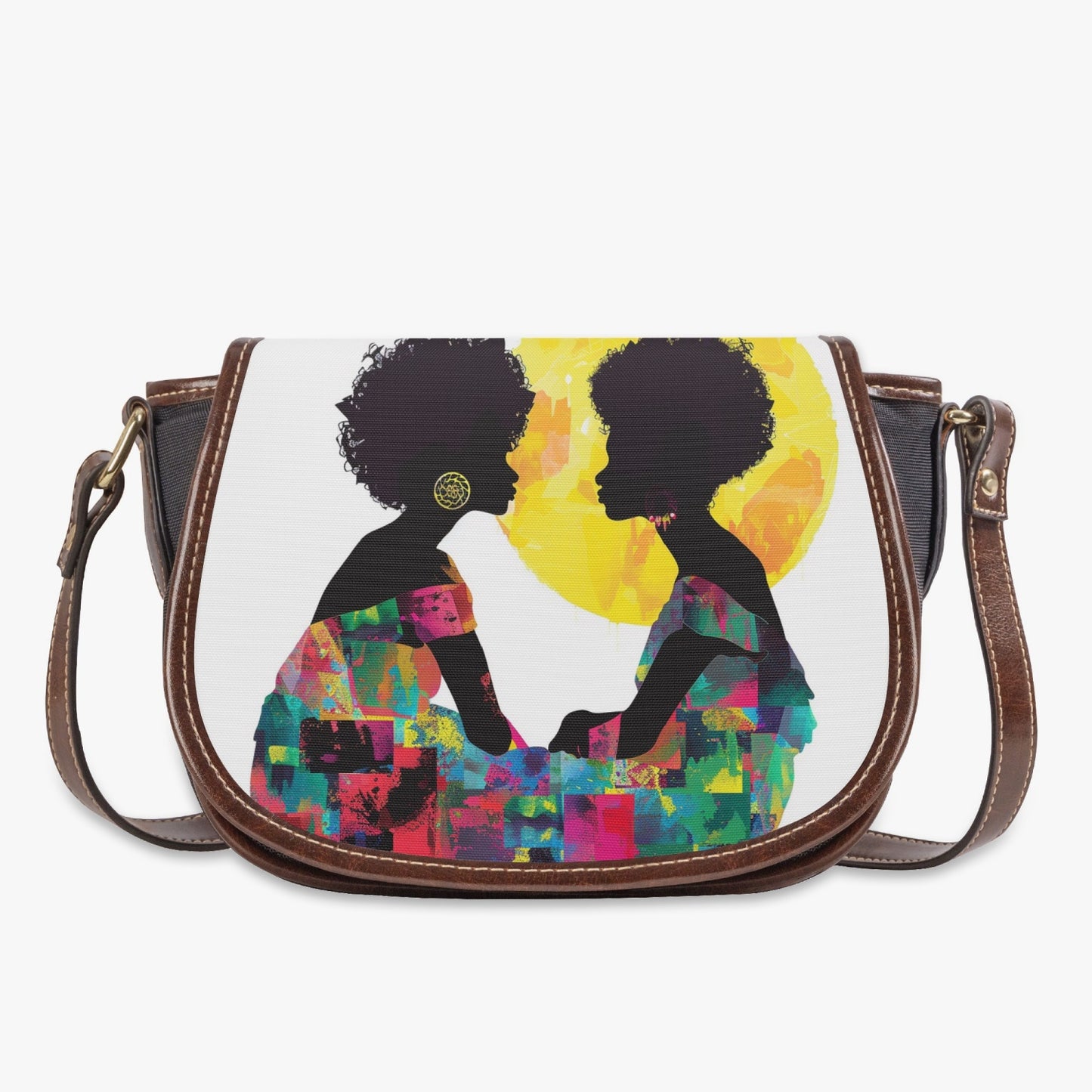 Sisterhood Deep Conversation Flap Saddle Bag