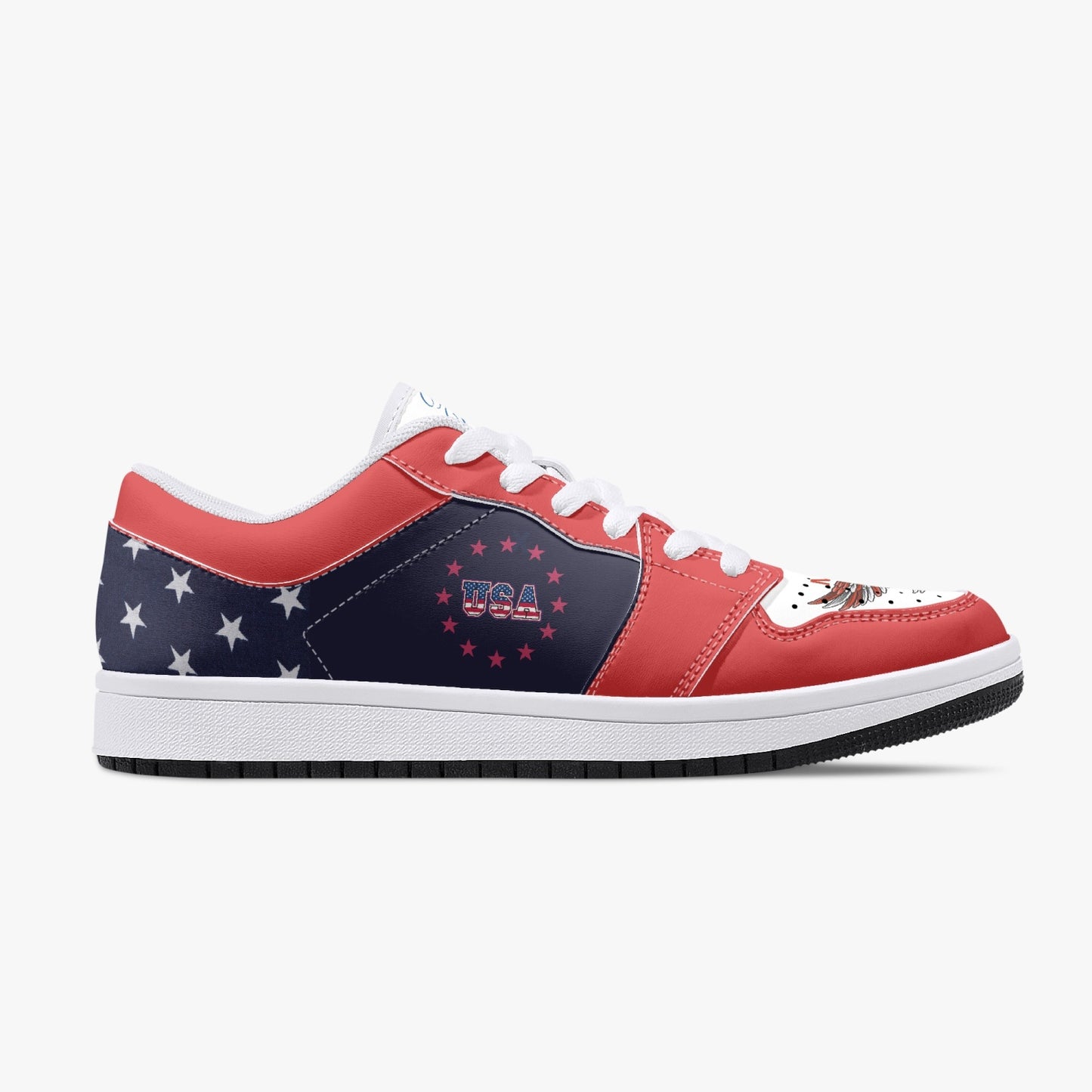 Madame President Harris Low-Top Leather Sneakers