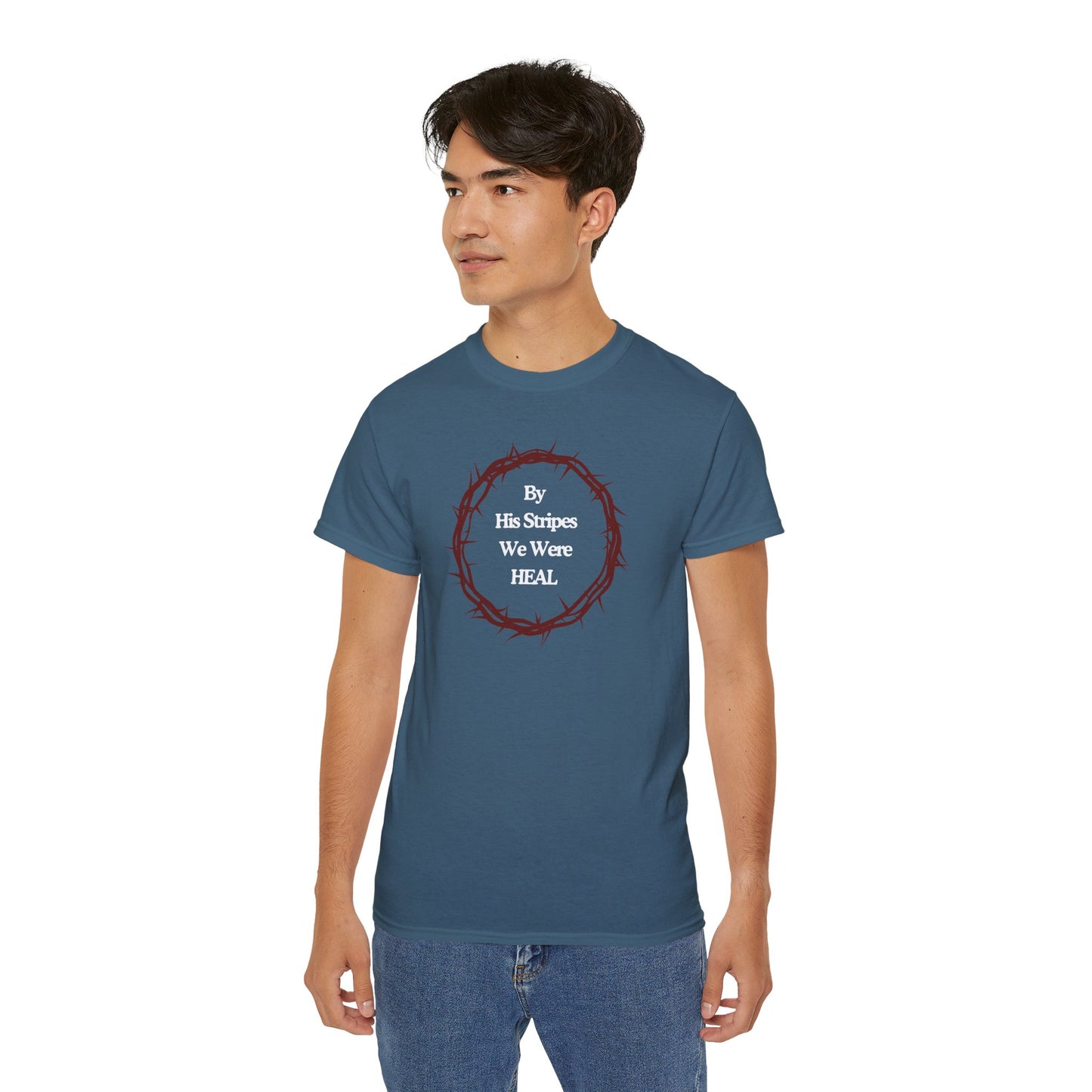 We're Heal - Unisex Ultra Cotton Tee: By His Stripes We Were Heal