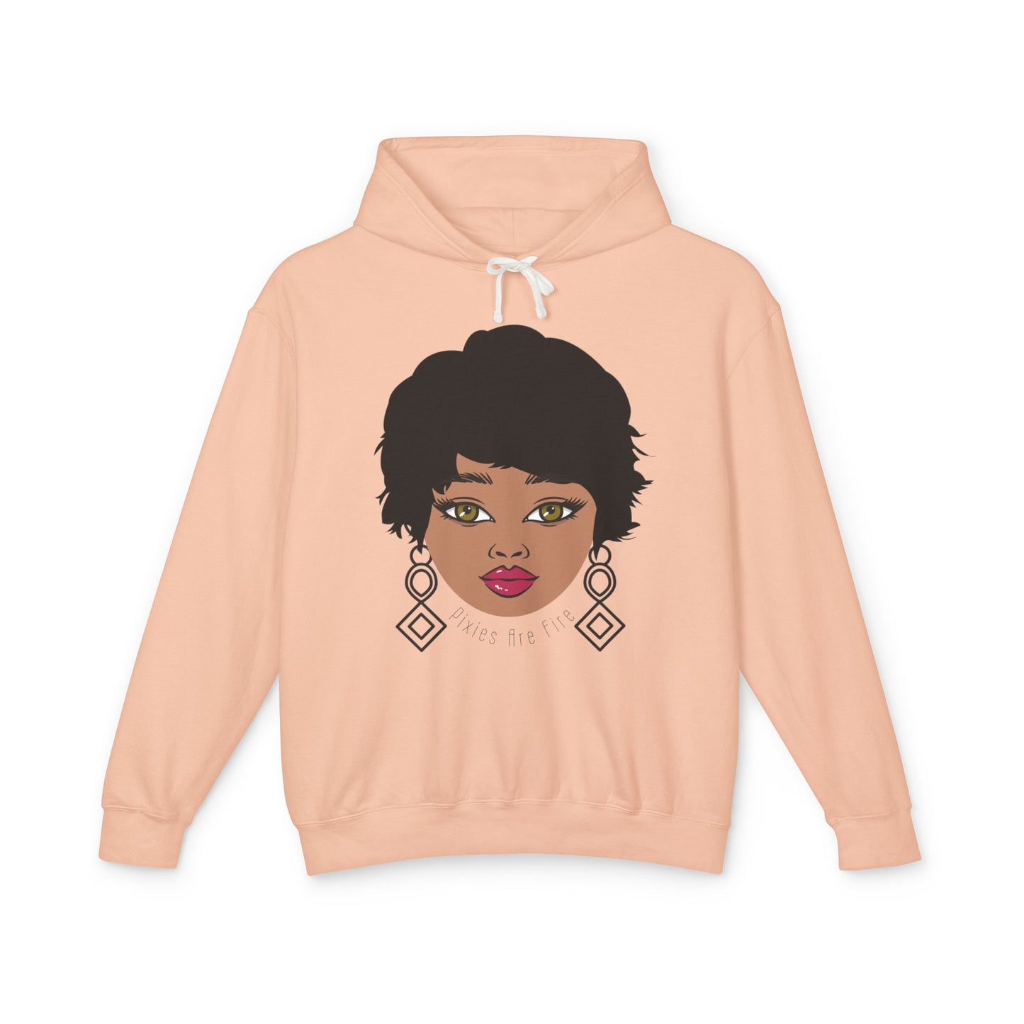Pixie's Are Fire  Artistic Unisex Lightweight Hooded Sweatshirt,