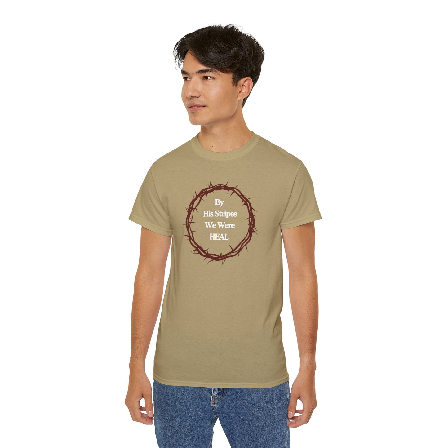 We're Heal - Unisex Ultra Cotton Tee: By His Stripes We Were Heal