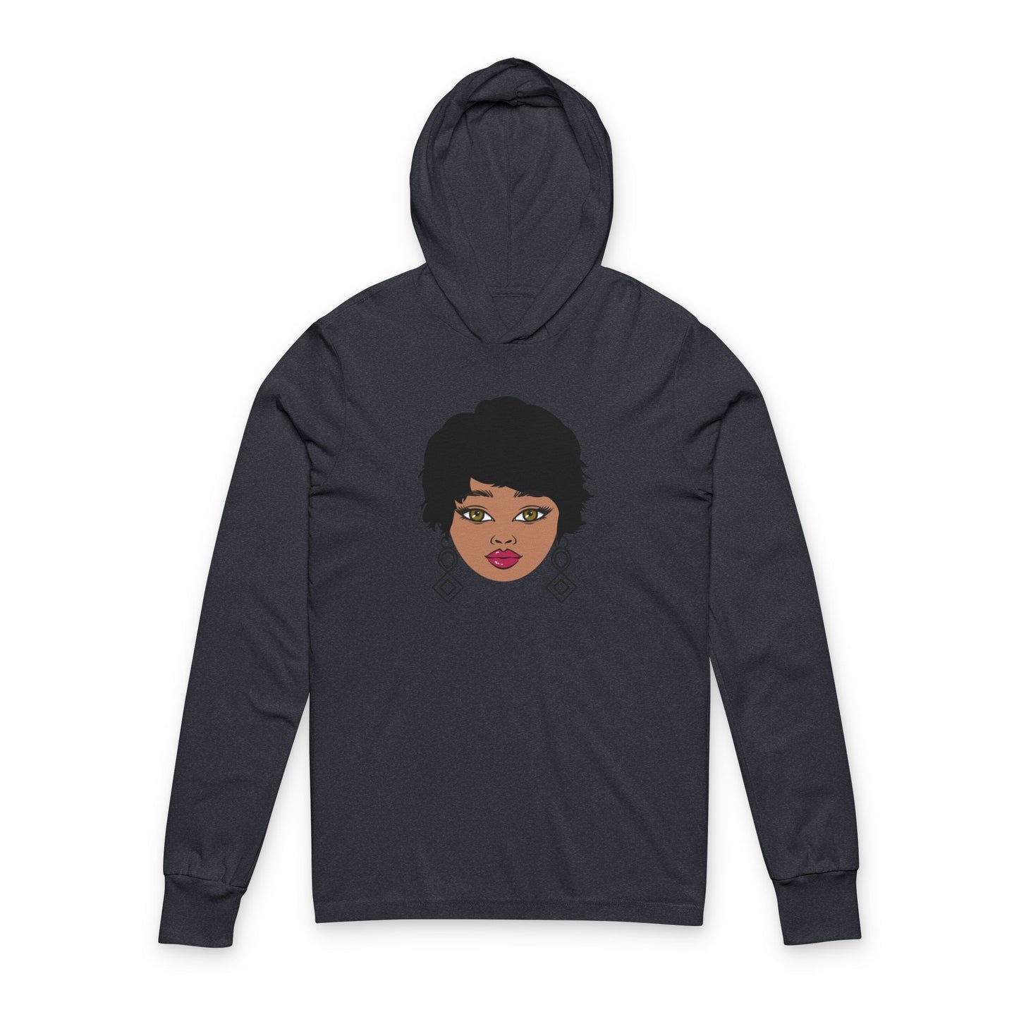Pixie's Are Fire Graphic Long Sleeve Hoodie Tee,