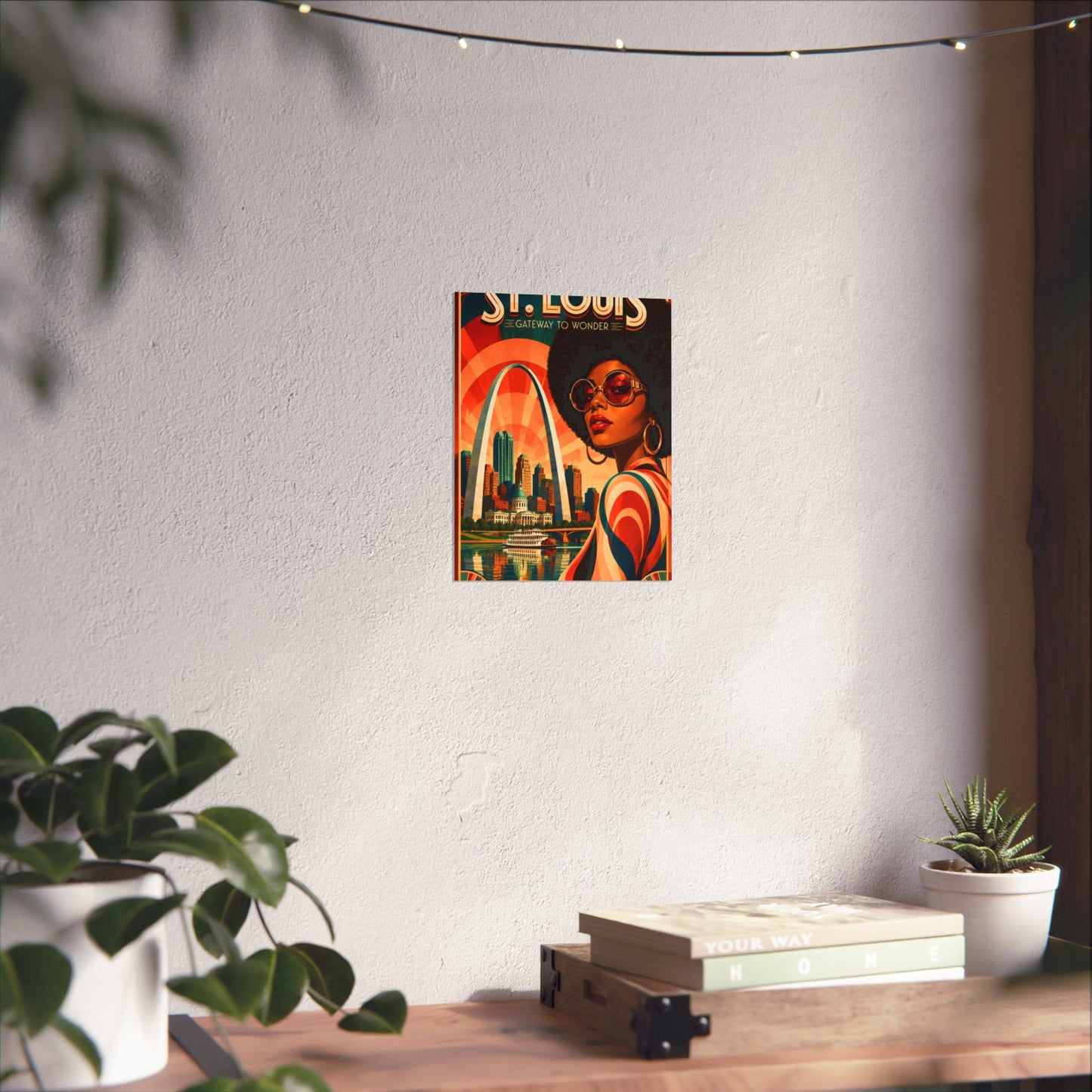 St. Louis Retro Travel Poster2 - Matte Vertical Art Print