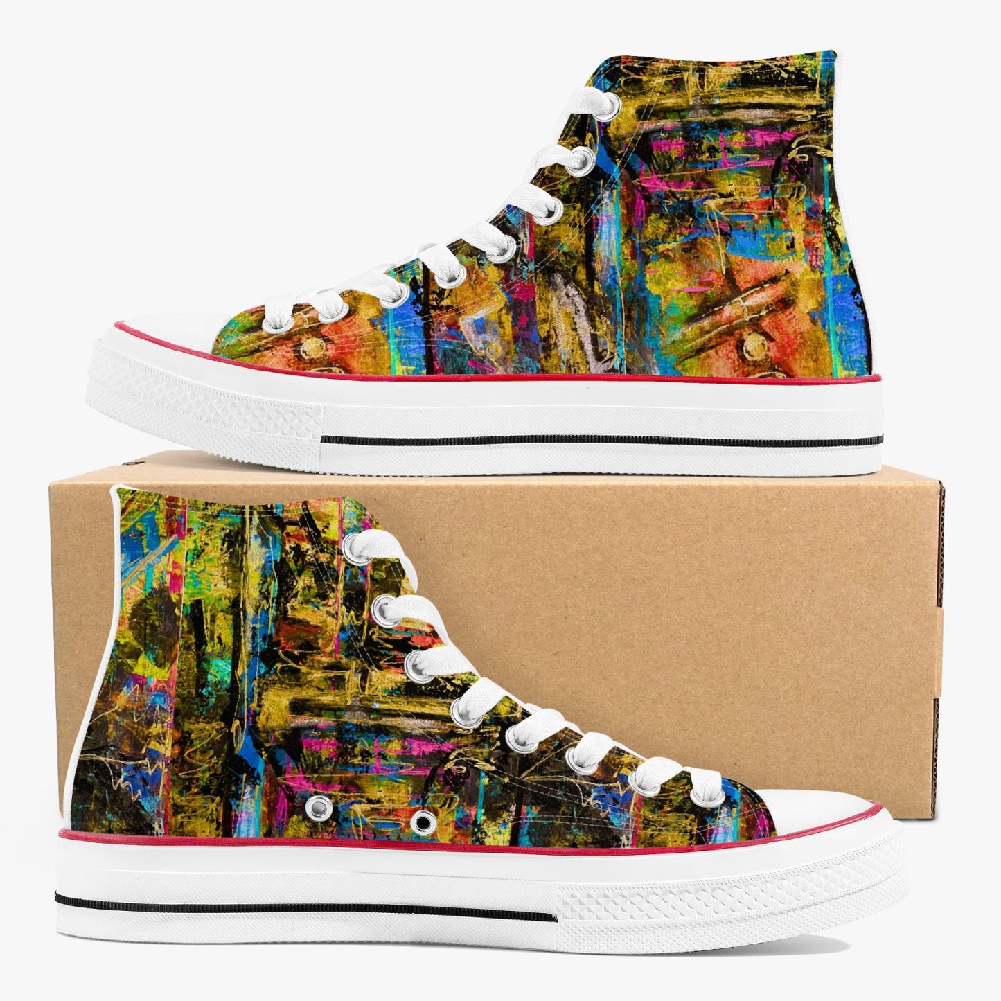 High-Top Canvas Shoes