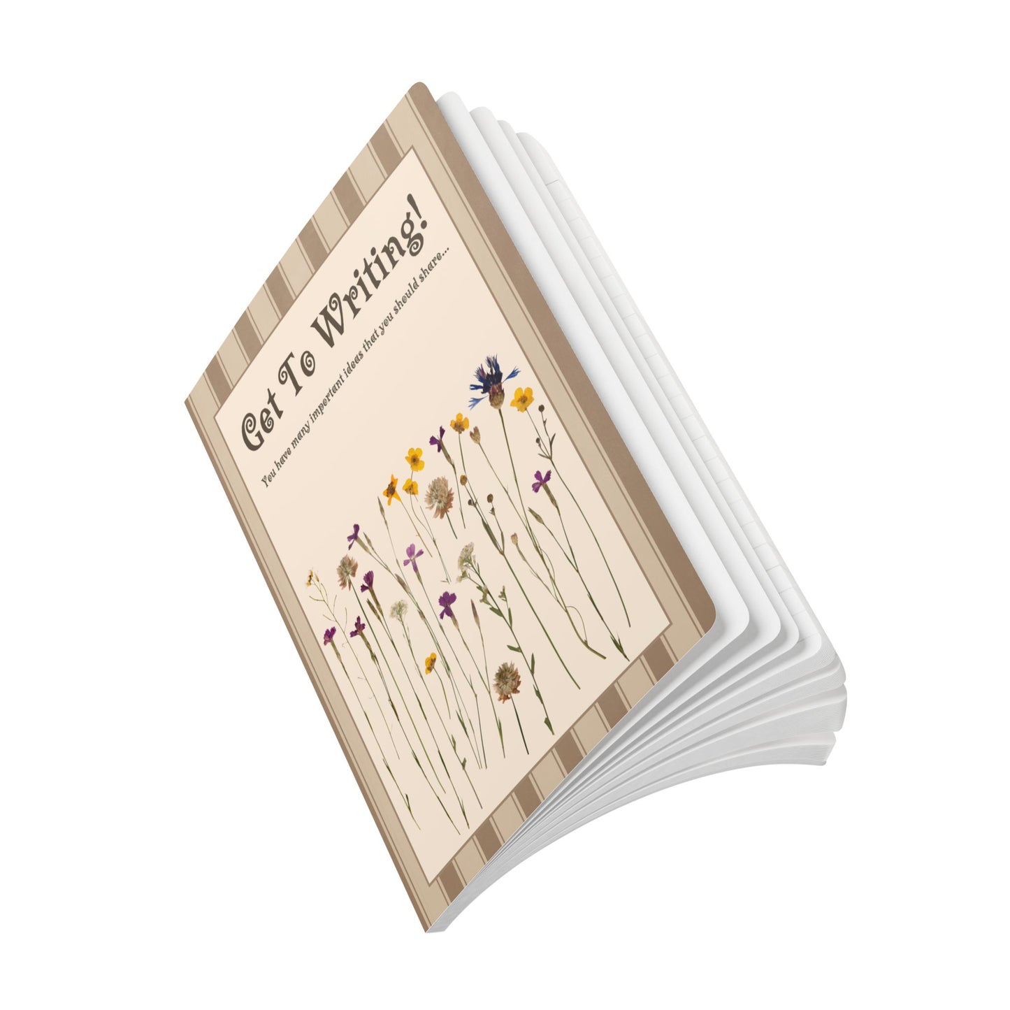 Get To Writing Softcover Journal (with Inside Prints)
