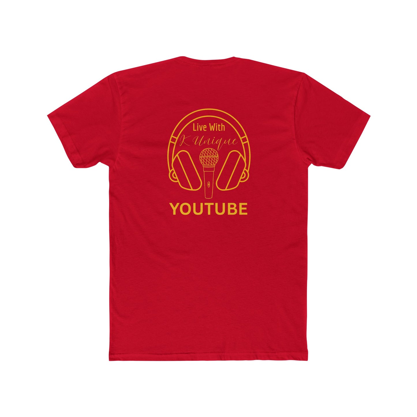 Retro Femme Portrait Tee — 'YouTube' Headphones Graphic Shirt