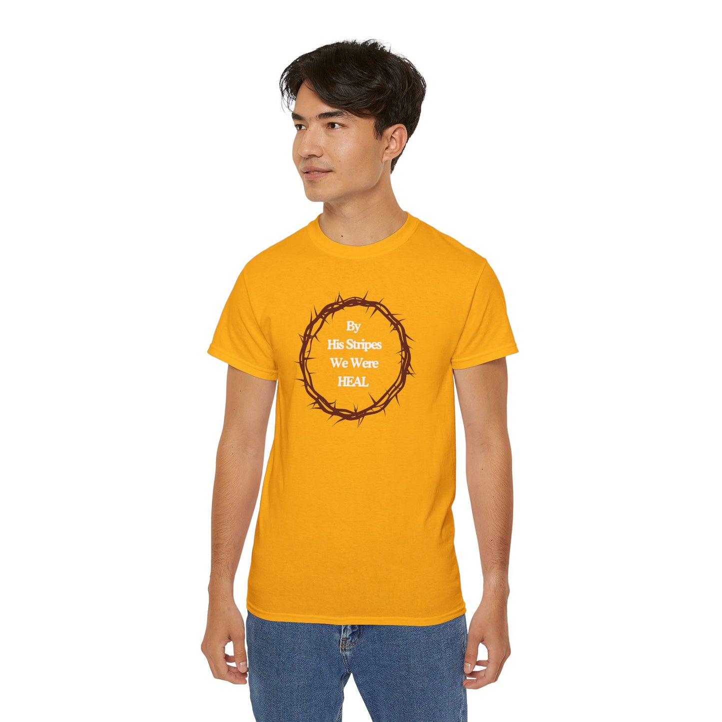 We're Heal - Unisex Ultra Cotton Tee: By His Stripes We Were Heal
