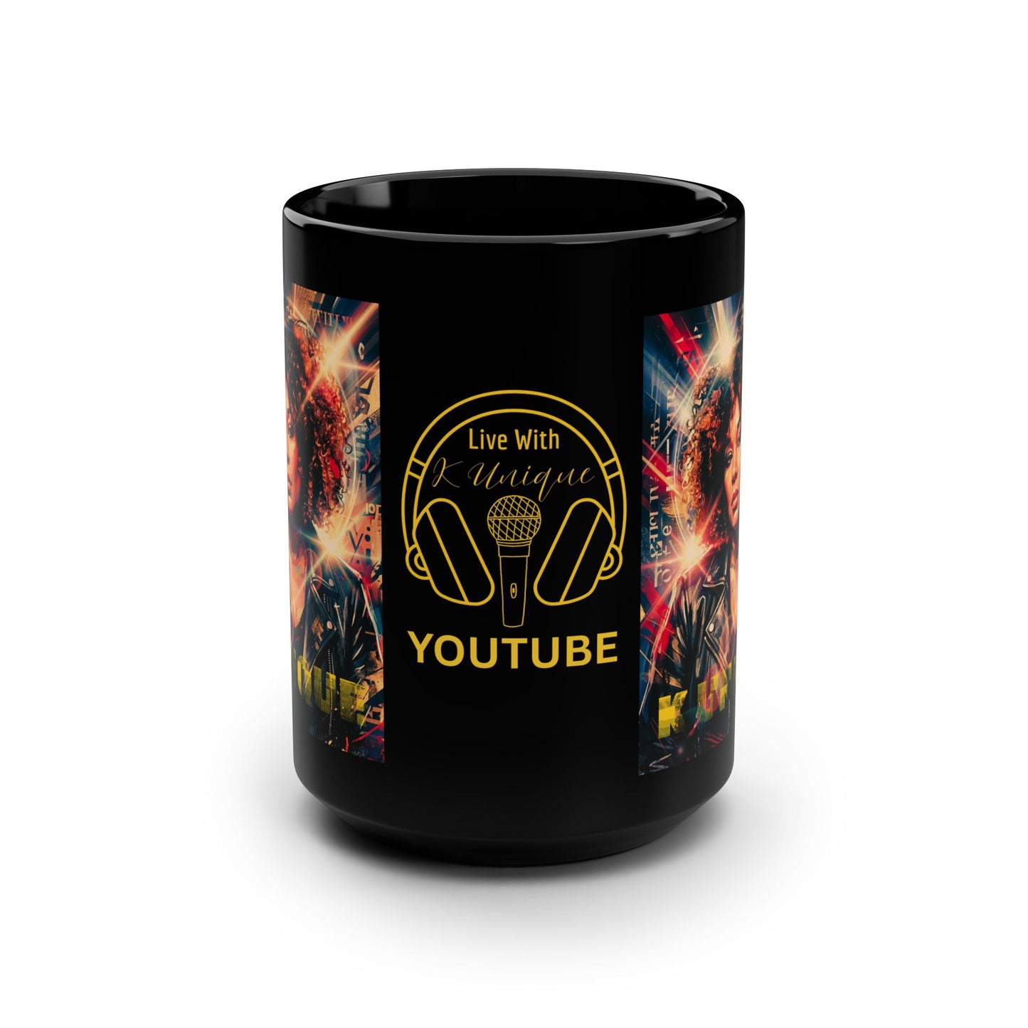 Live With K Unique Black 15oz Mug —