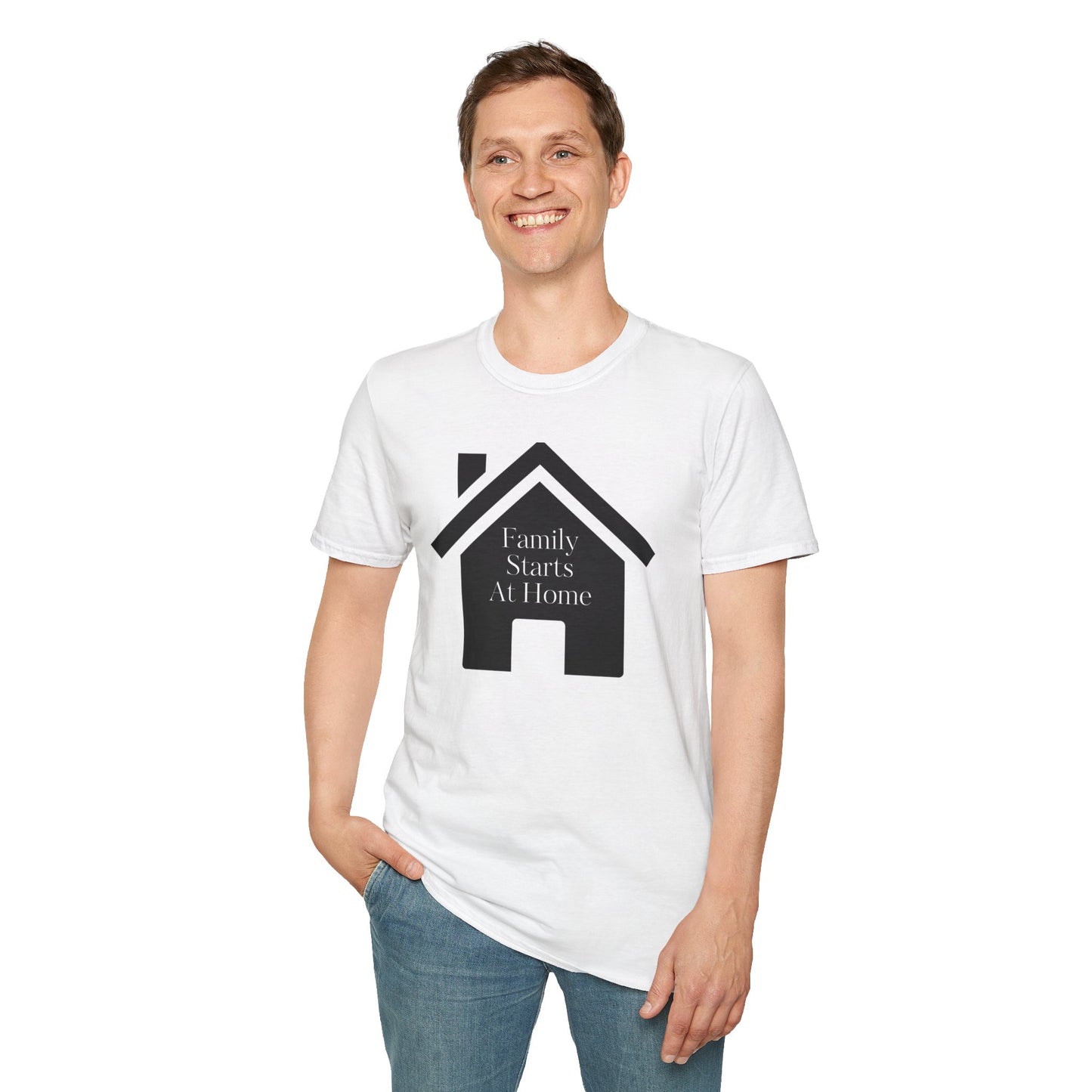 Family Starts At Home Unisex T-Shirt