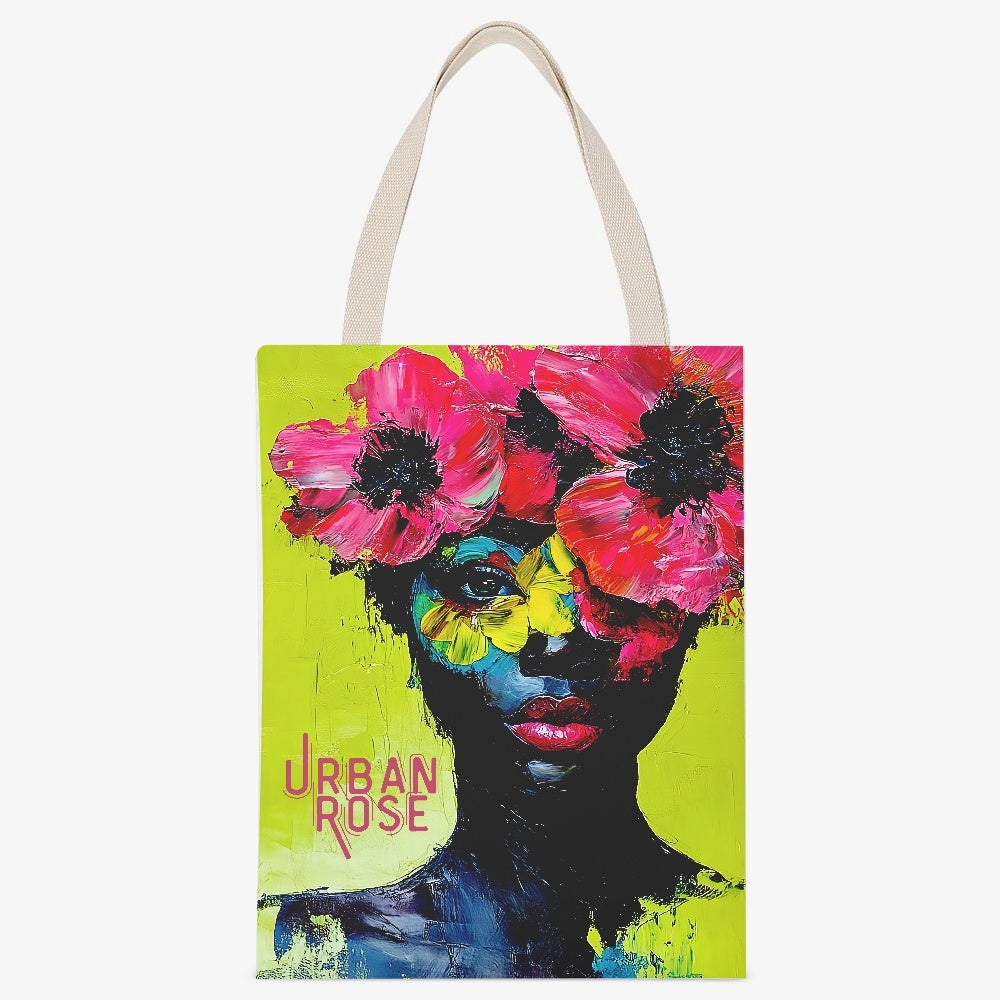 Urban Rose Canvas Tote Bag