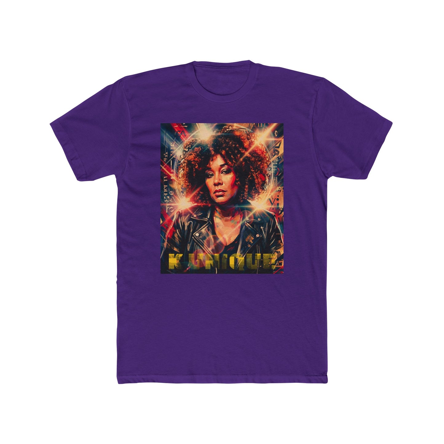 Retro Femme Portrait Tee — 'YouTube' Headphones Graphic Shirt