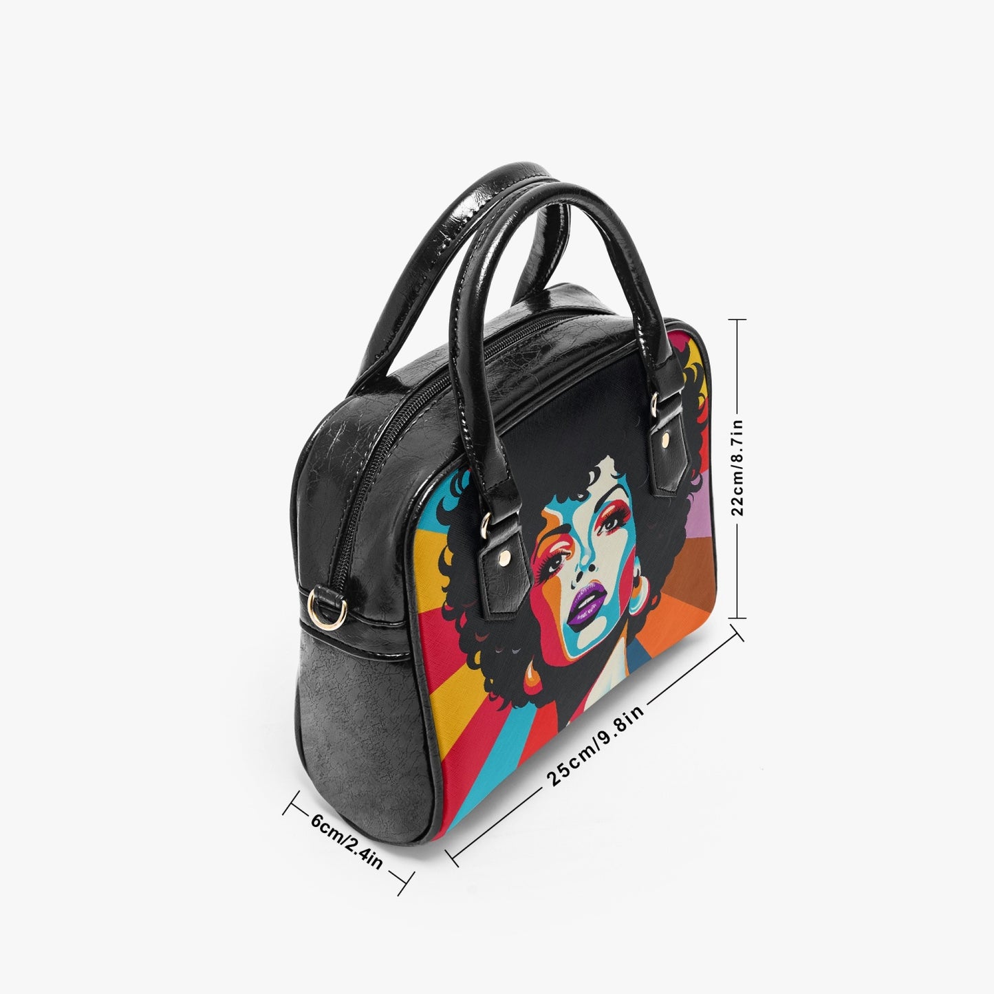 Spark of Color Casual Leather Saddle Bag