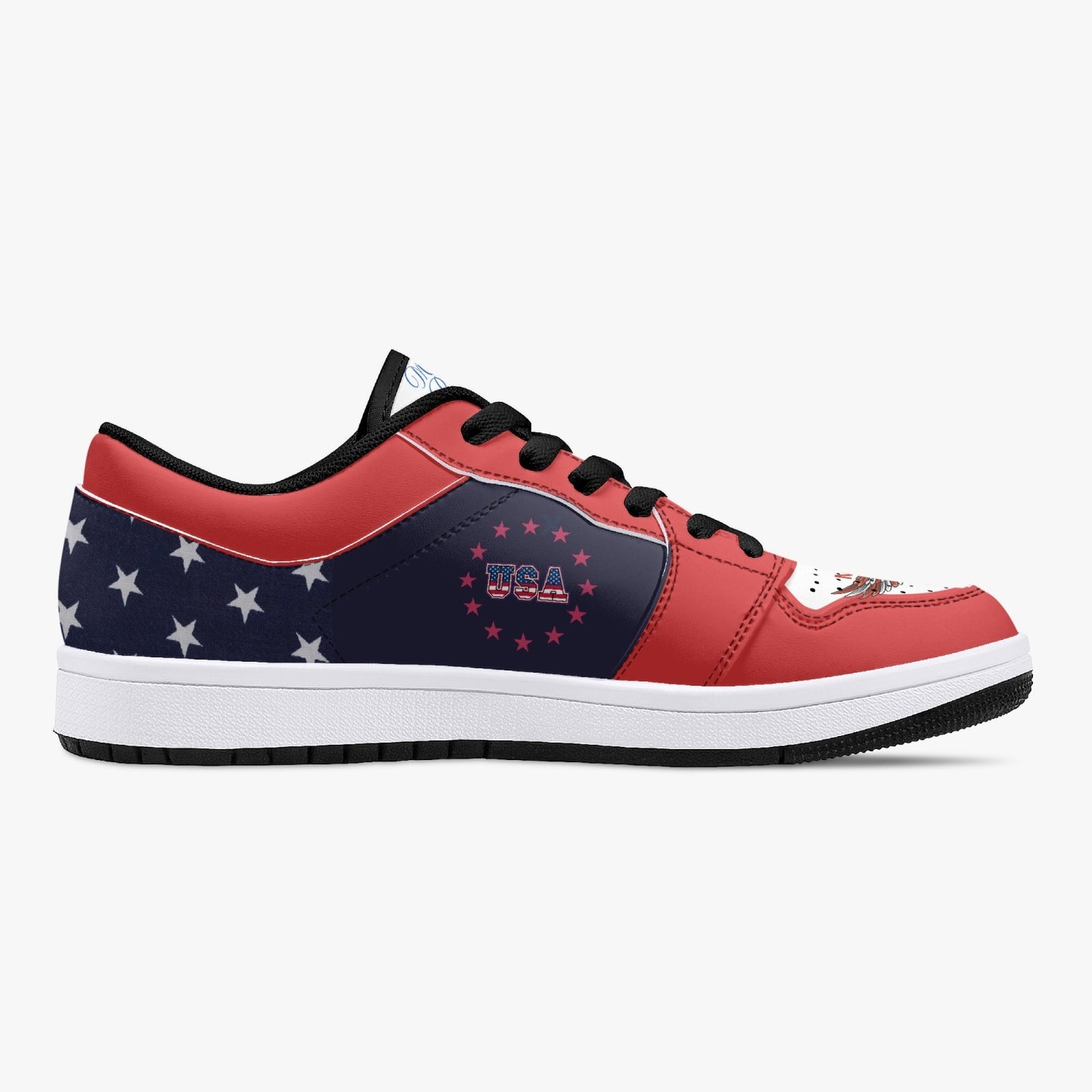 Madame President Harris Low-Top Leather Sneakers