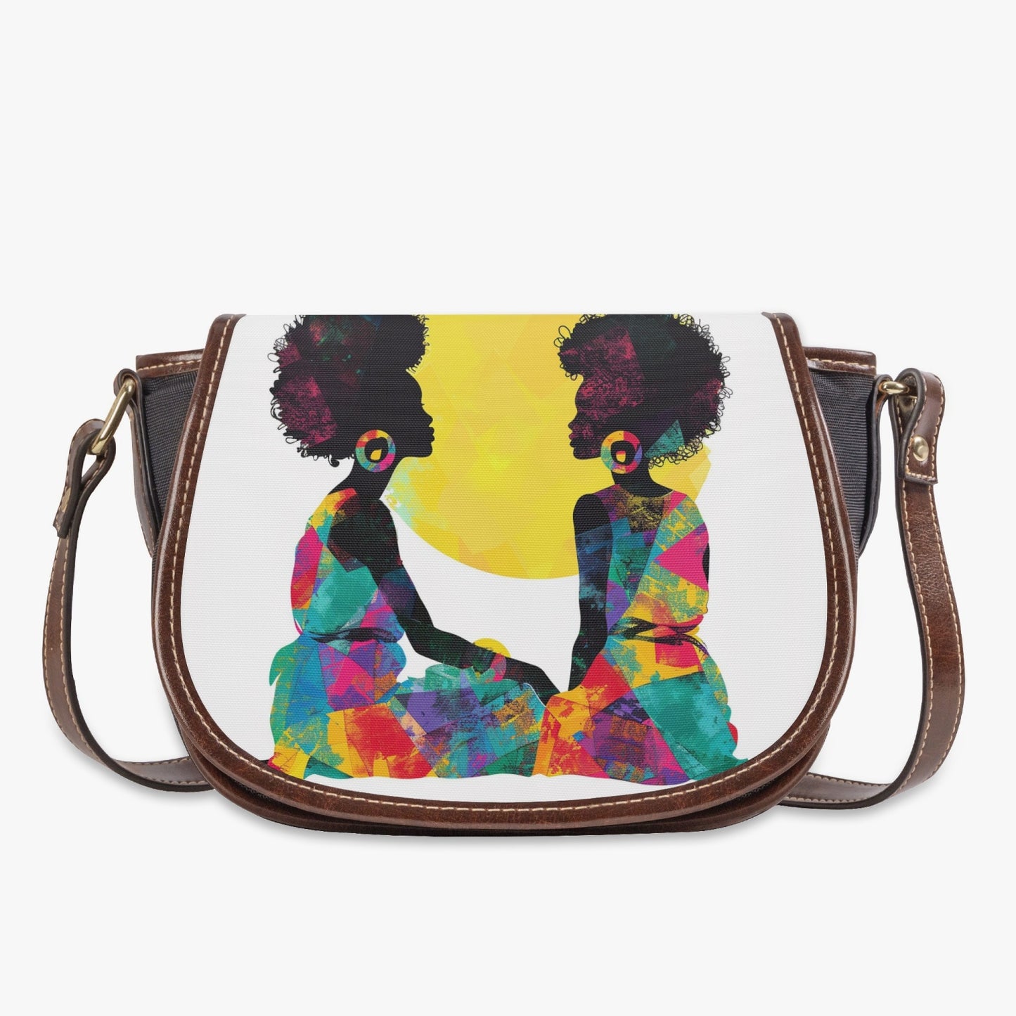 Sisterhood White Sand Flap Saddle Bag